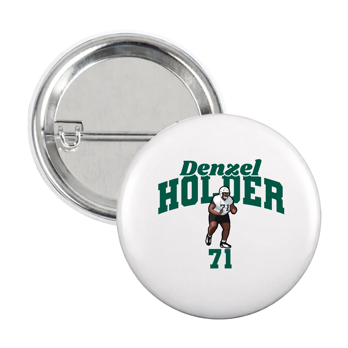 Game Day Button — Signature Arch in White