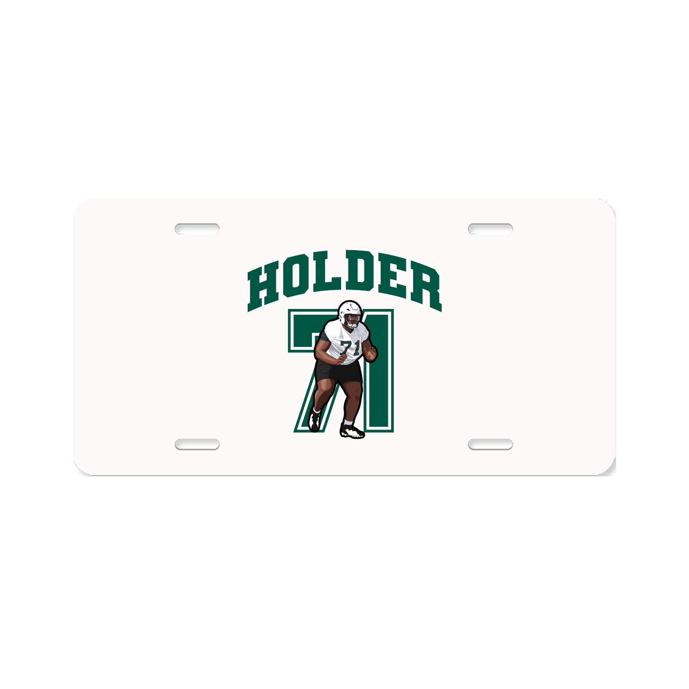 License Plate — Number in Classic