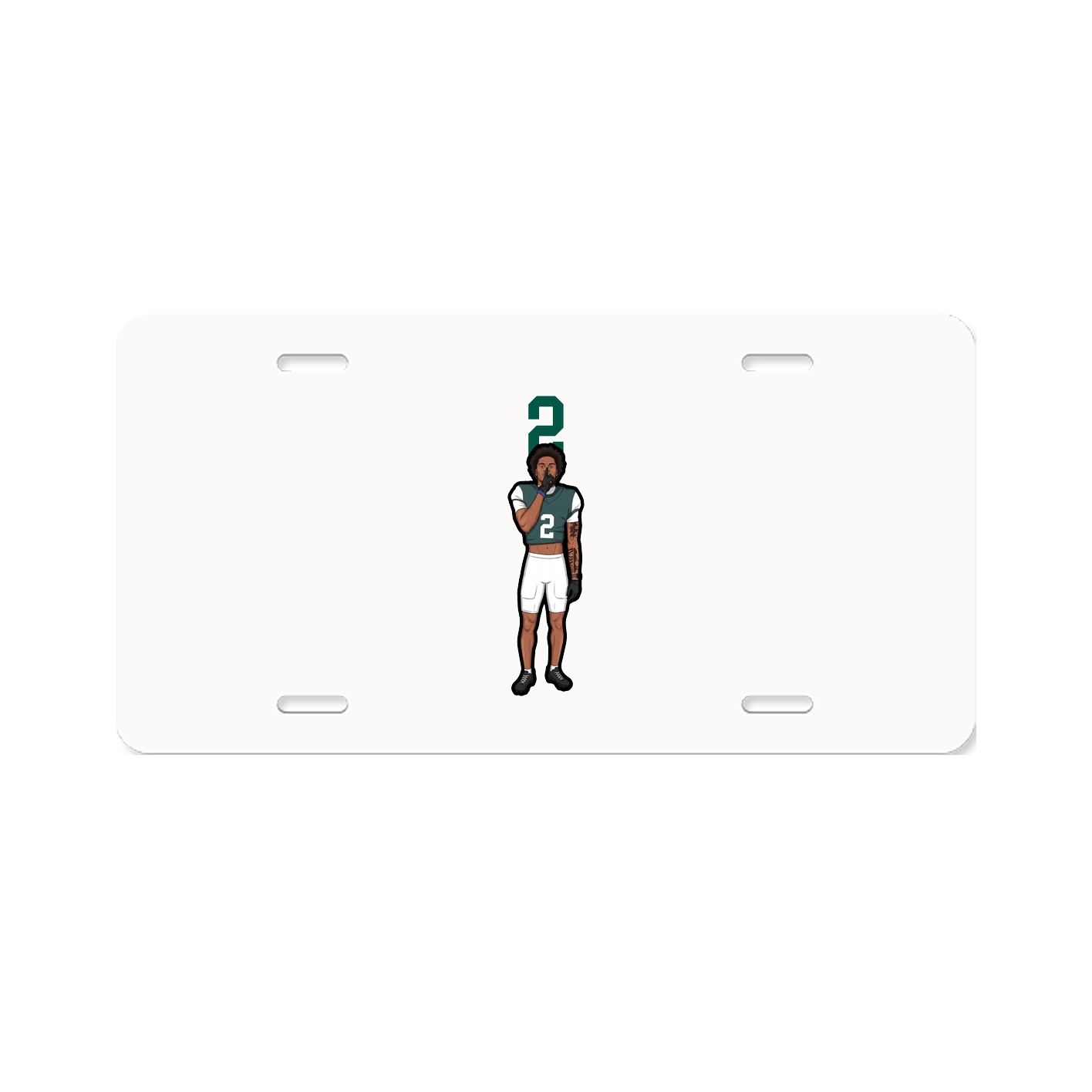 License Plate — Number Top in Classic