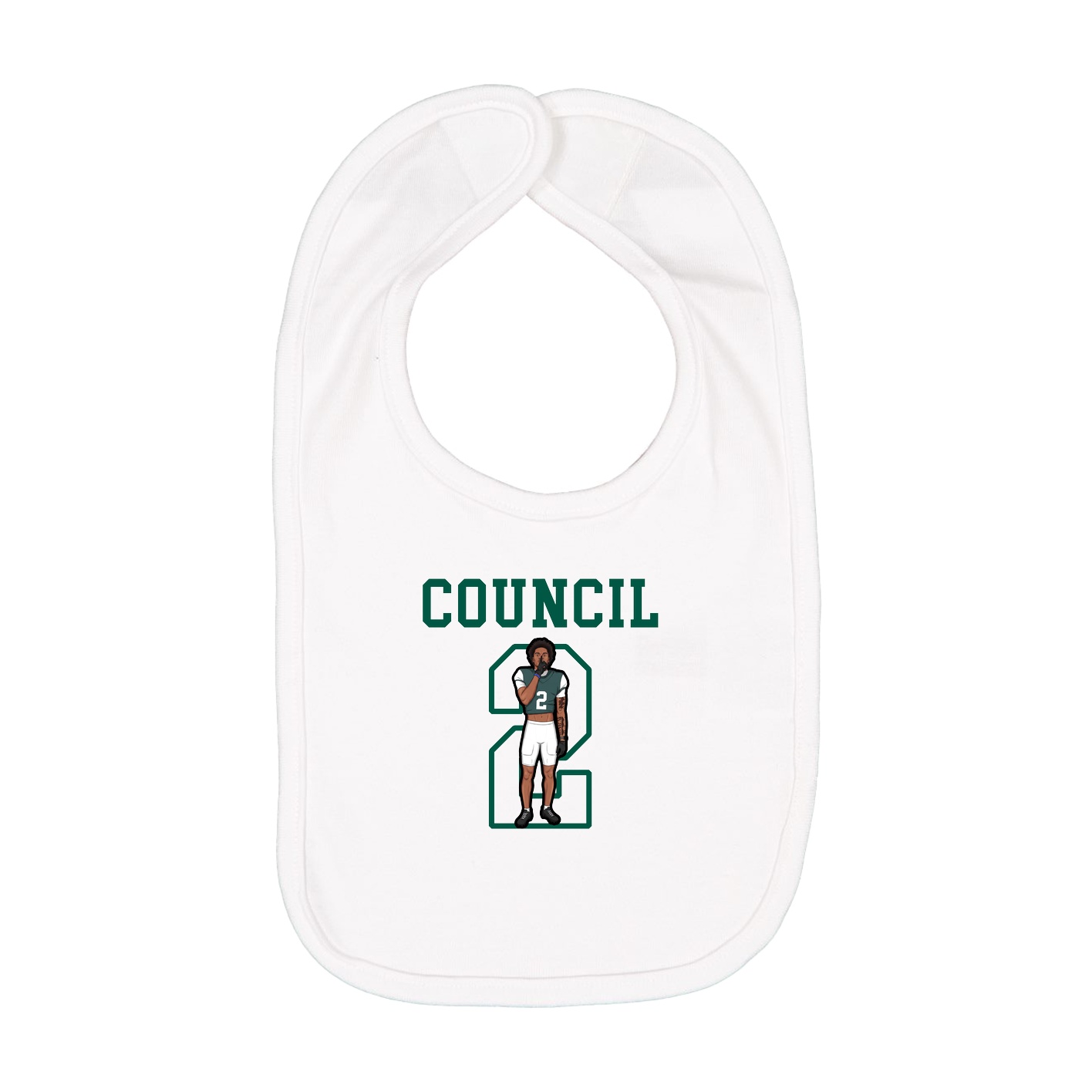 Infant Bib — Shirsey in White