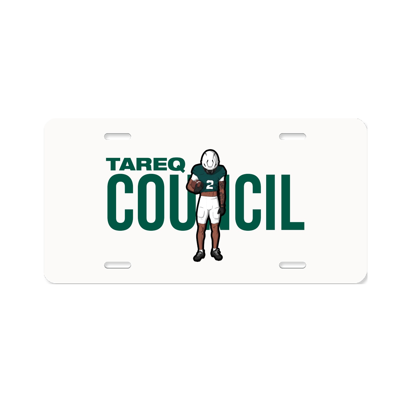 License Plate — Player Name in Classic