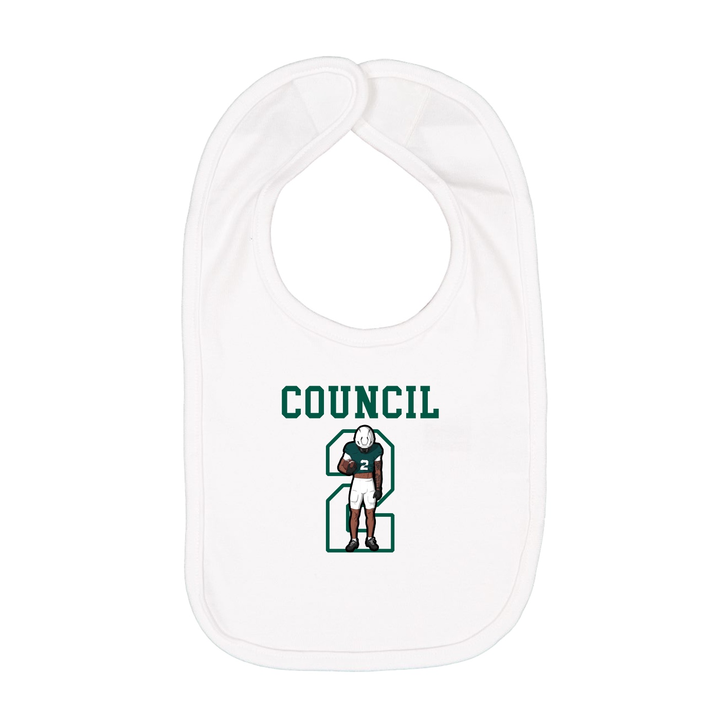 Infant Bib — Shirsey in White