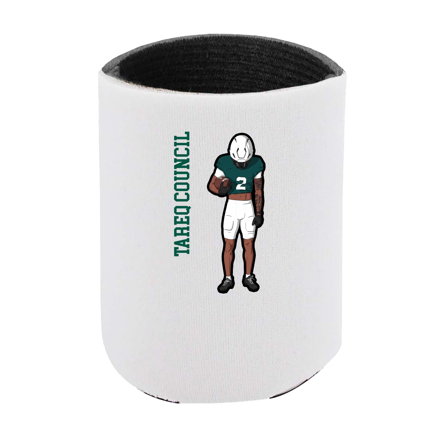 Can Holder — Name Vertical in White