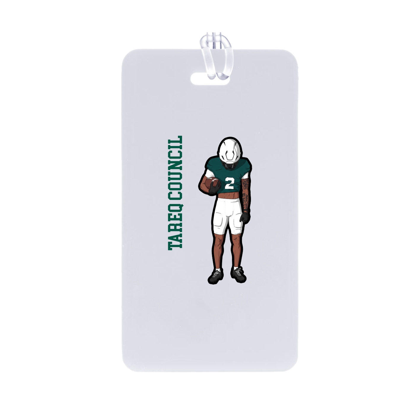 Bag Tag — Name Vertical in Classic