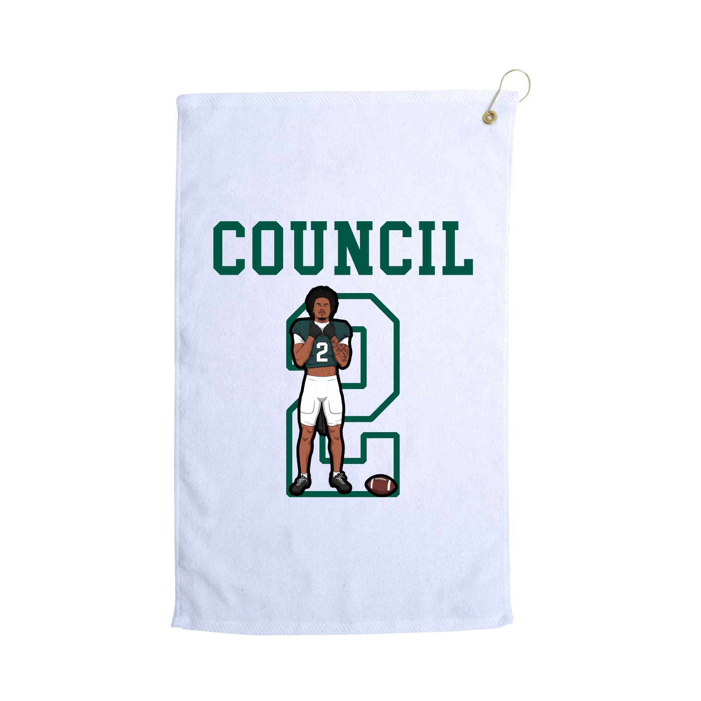 Golf Towel — Shirsey in White