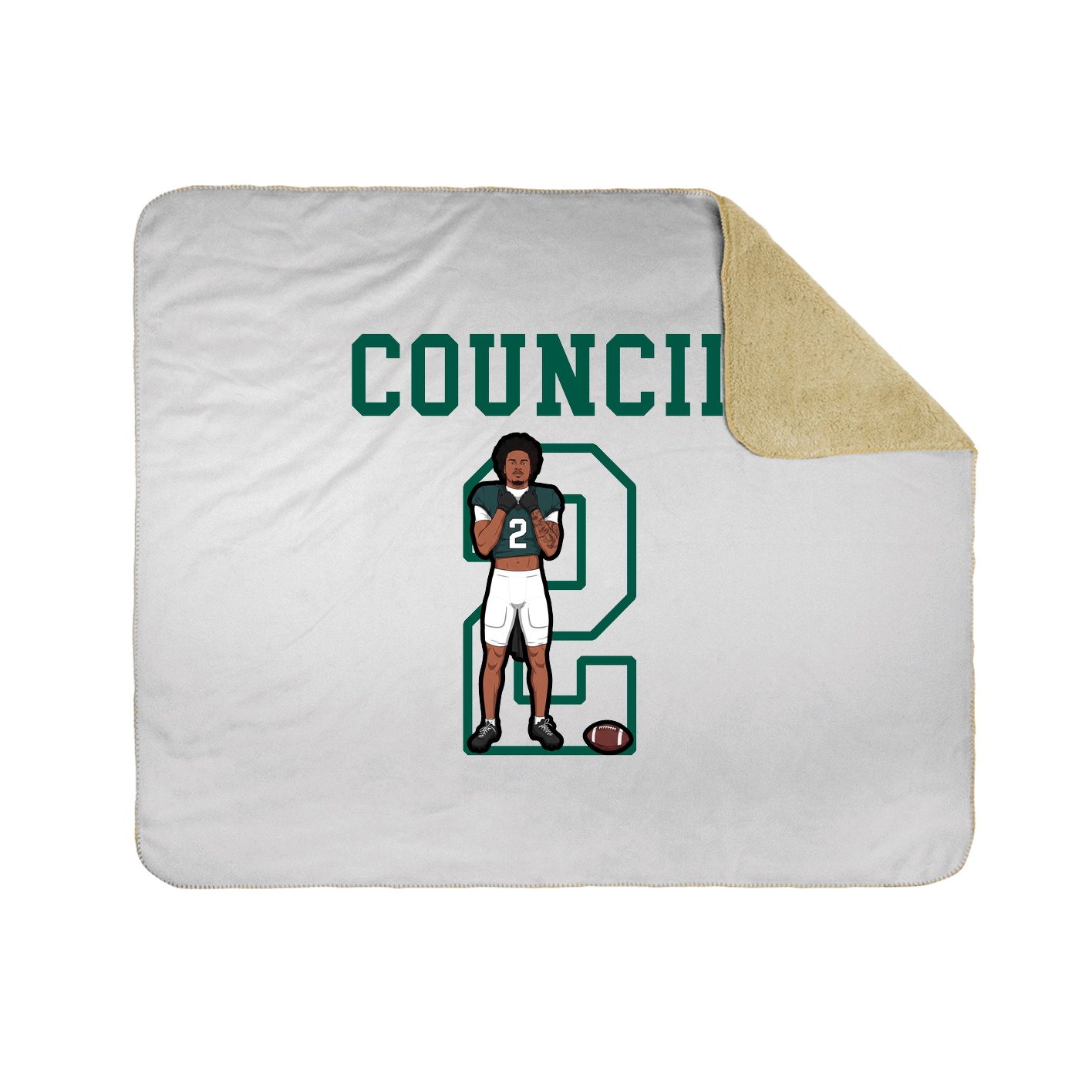 Throw Blanket — Shirsey in White