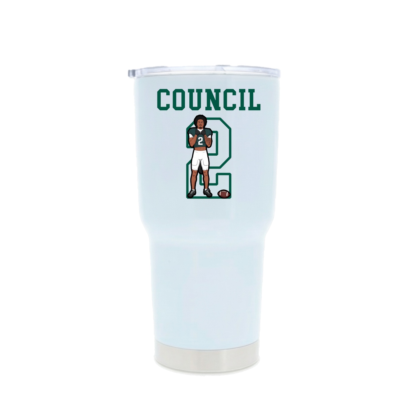 30oz Stainless Steel Tumbler — Shirsey in White