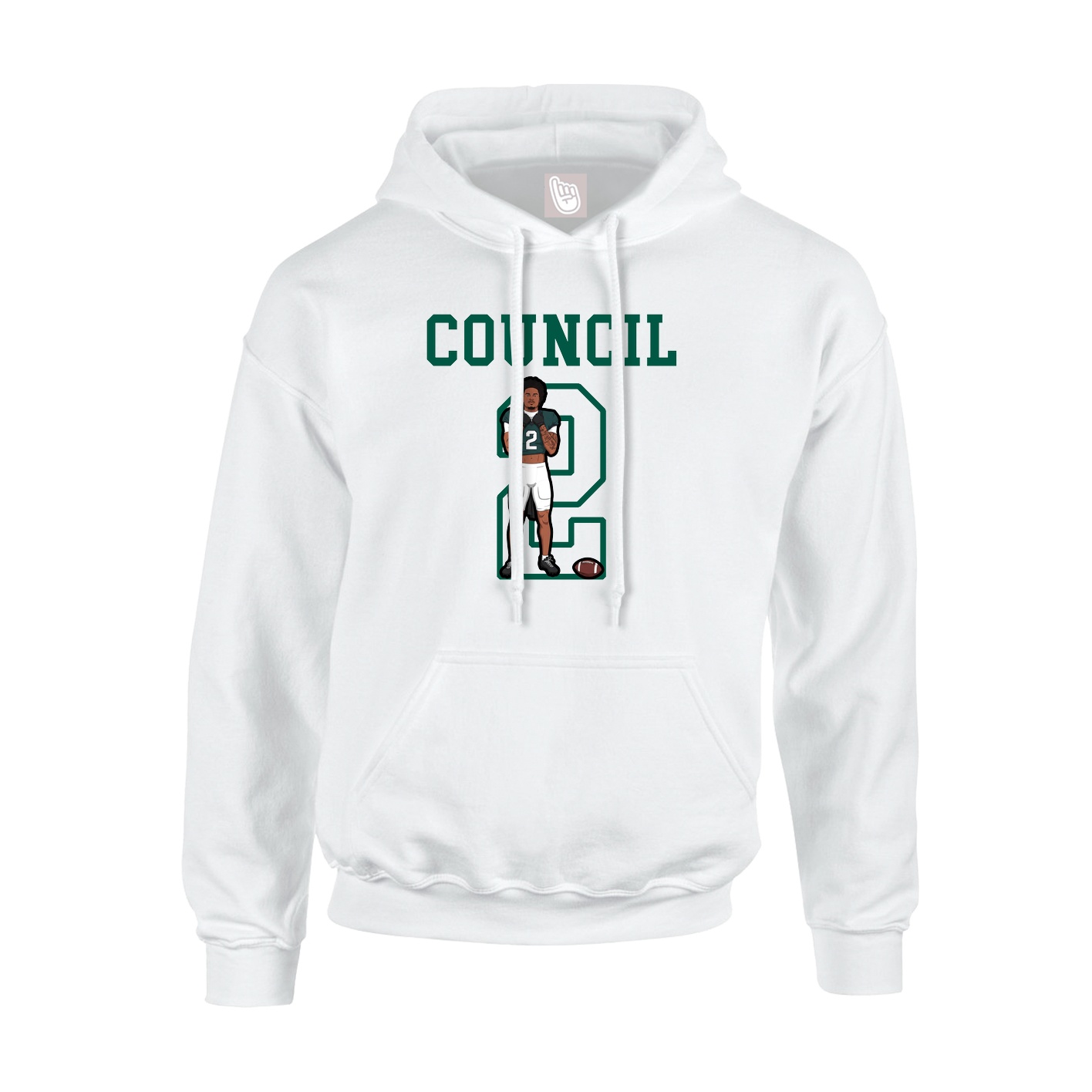 Hoodie — Shirsey in White