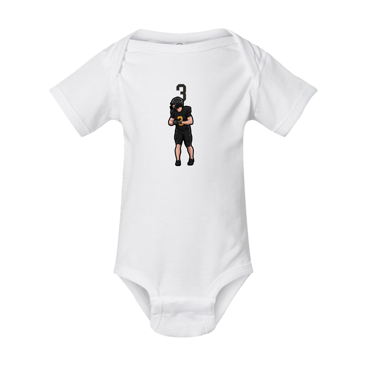 Baby Onesie — Number Top in White
