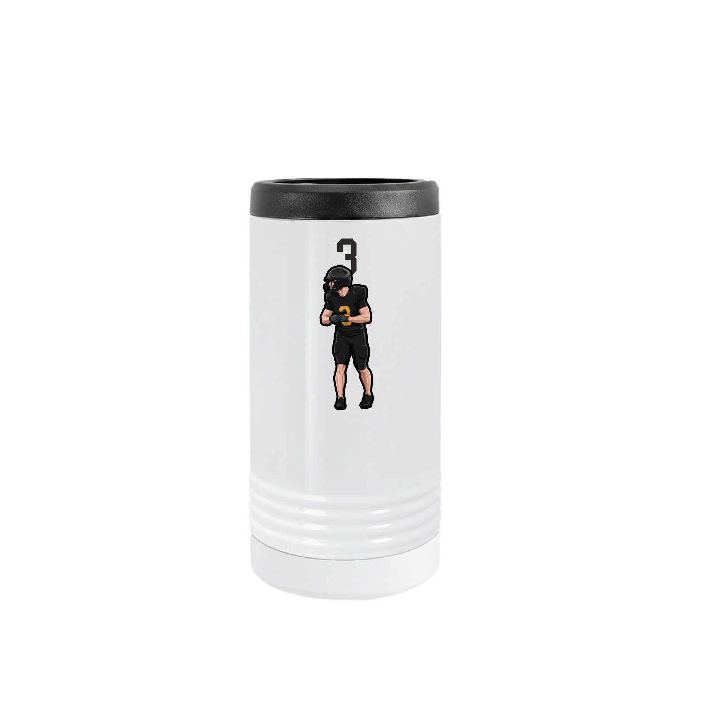 Slim Beverage Holder — Number Top in White