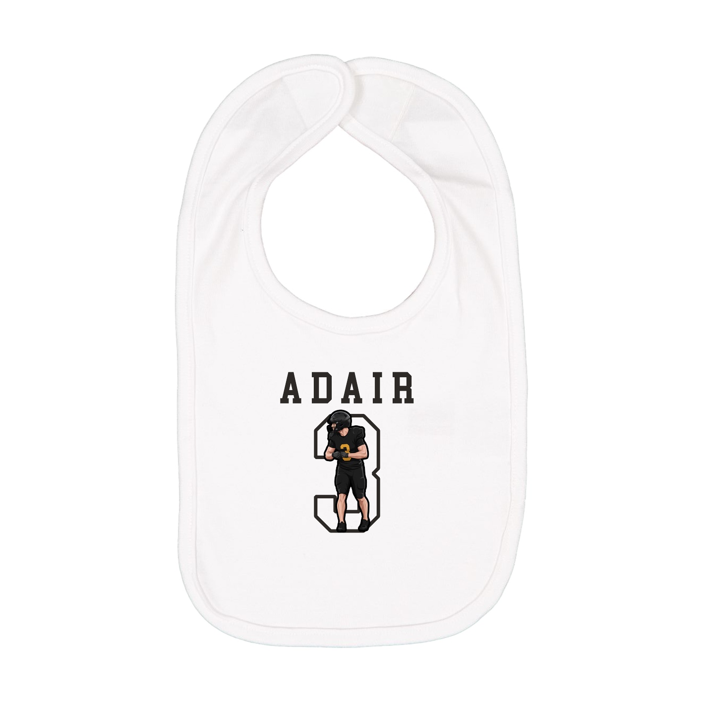 Infant Bib — Shirsey in White