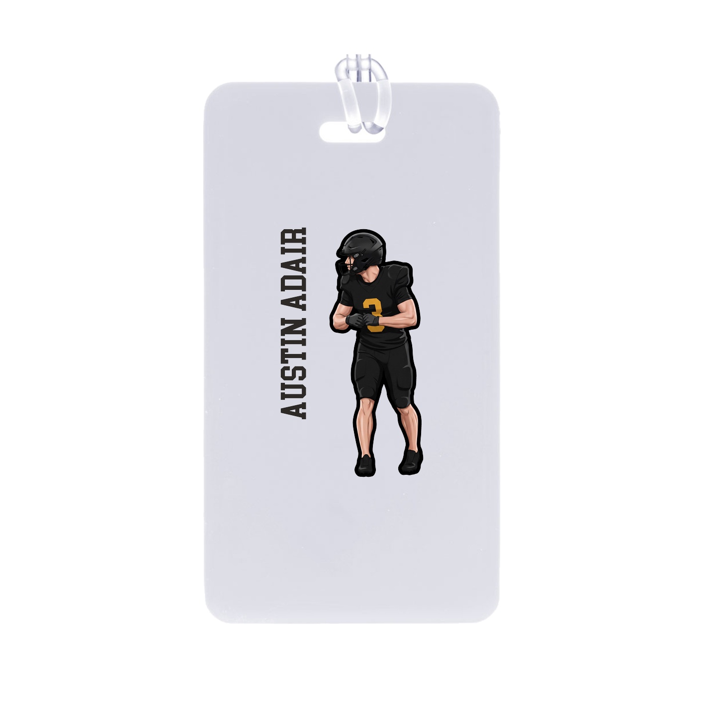 Bag Tag — Name Vertical in Classic