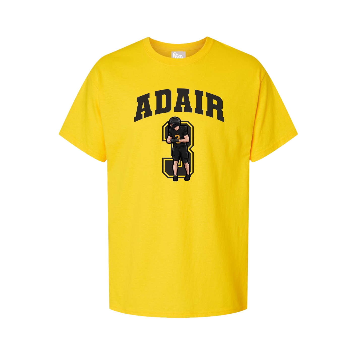 Youth Tee — Number in Gold