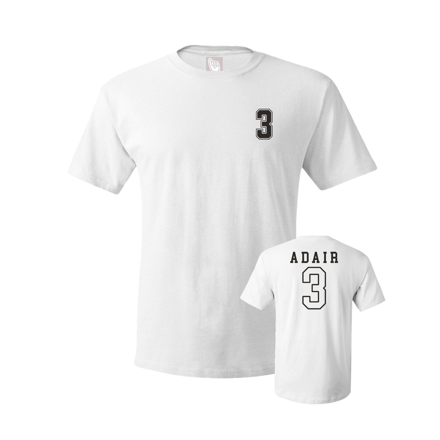 Youth Tee — Chest Back in White