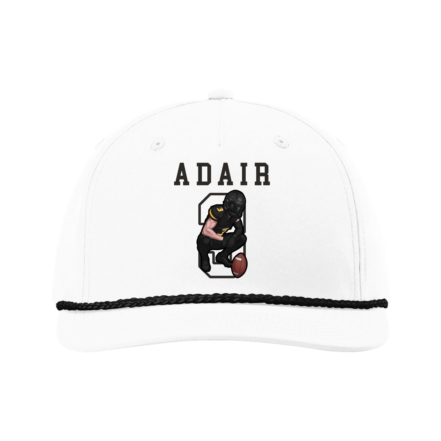 Five-Panel Classic Rope Cap — Shirsey in White