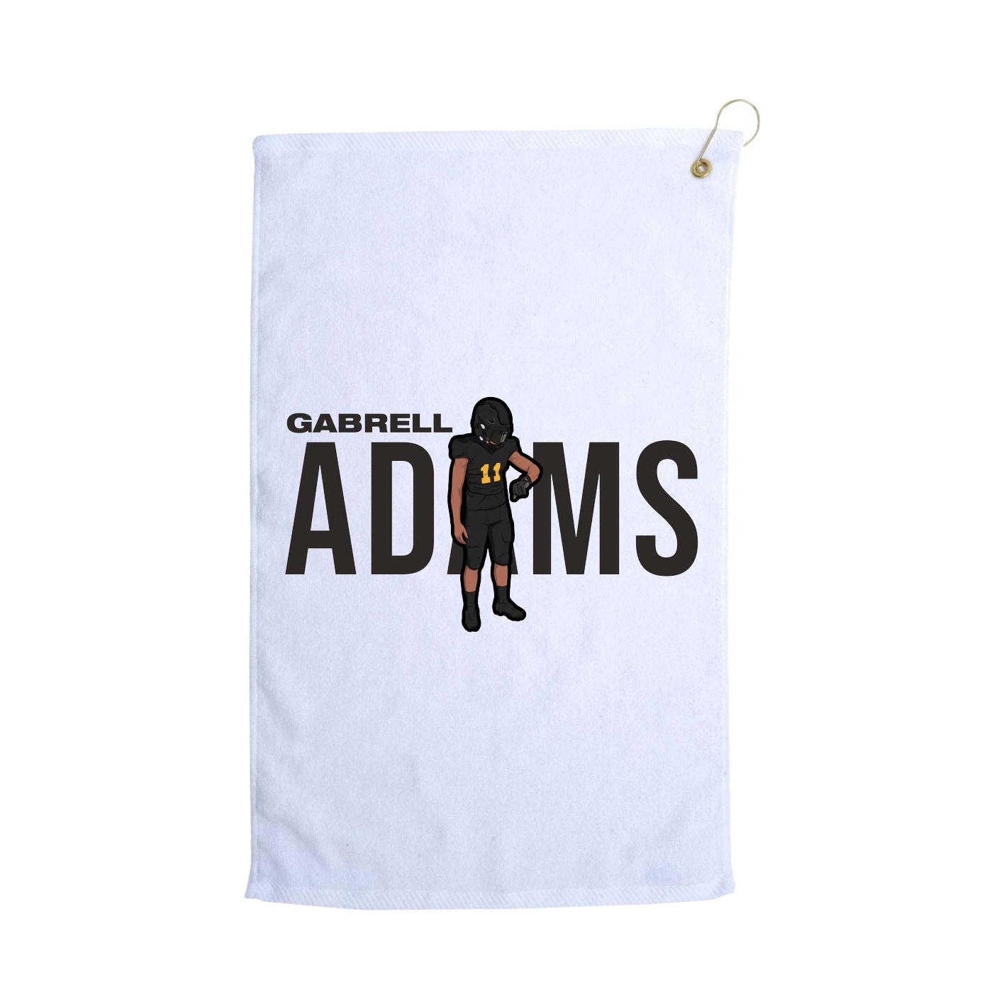 Golf Towel — Player Name in White