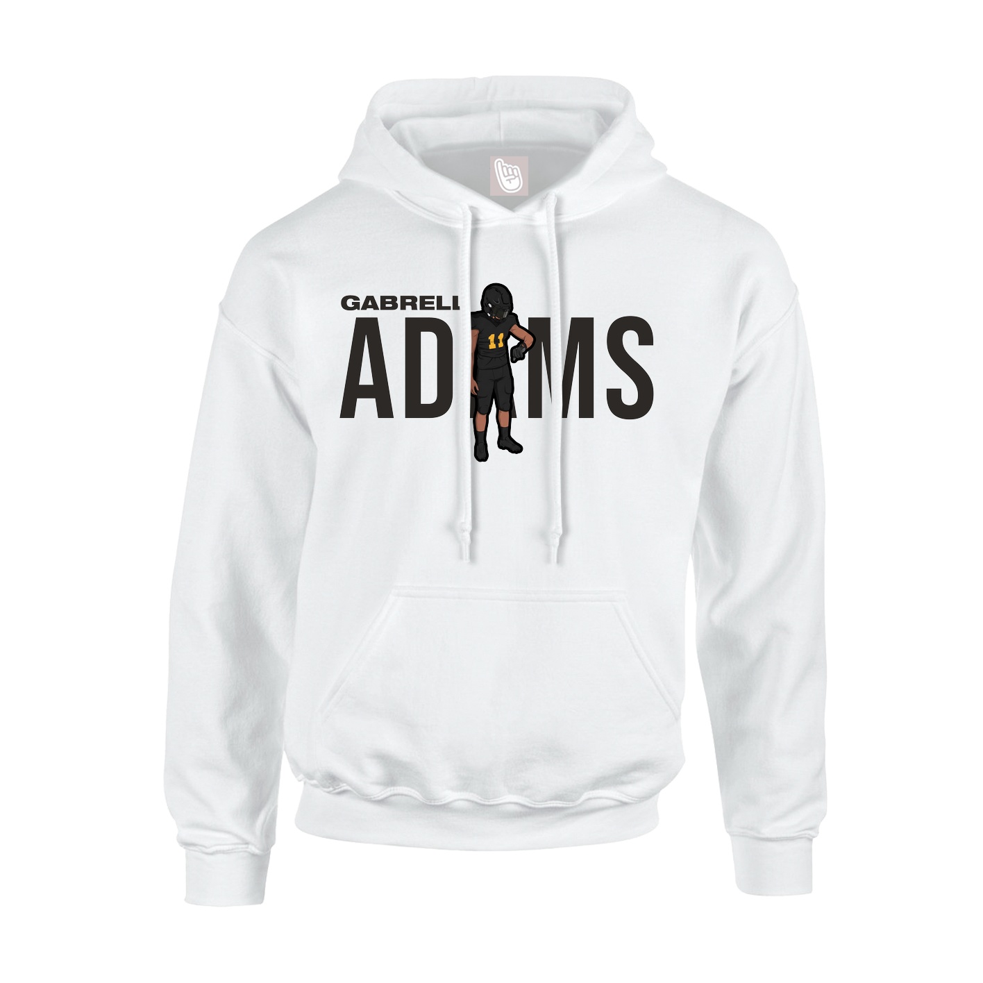 Hoodie — Player Name in White