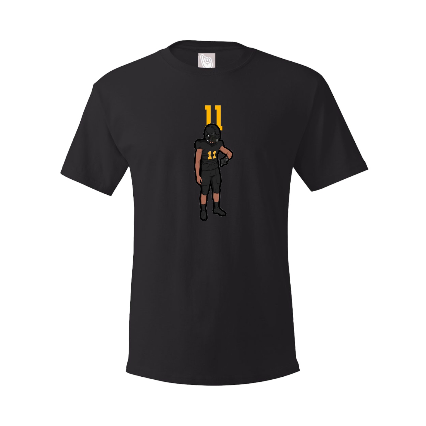 Youth Tee — Number Top in Black