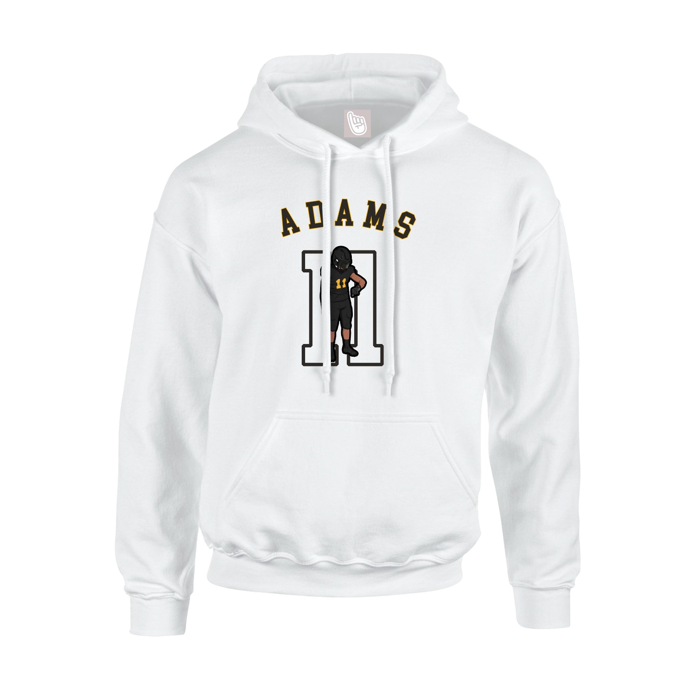 Youth Hoodie — Shirsey Arch in White