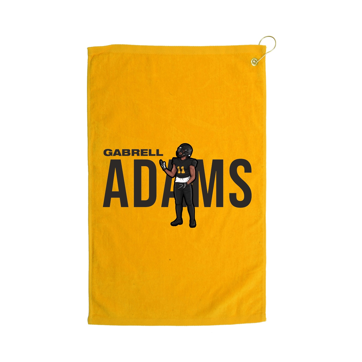 Golf Towel — Player Name in Gold