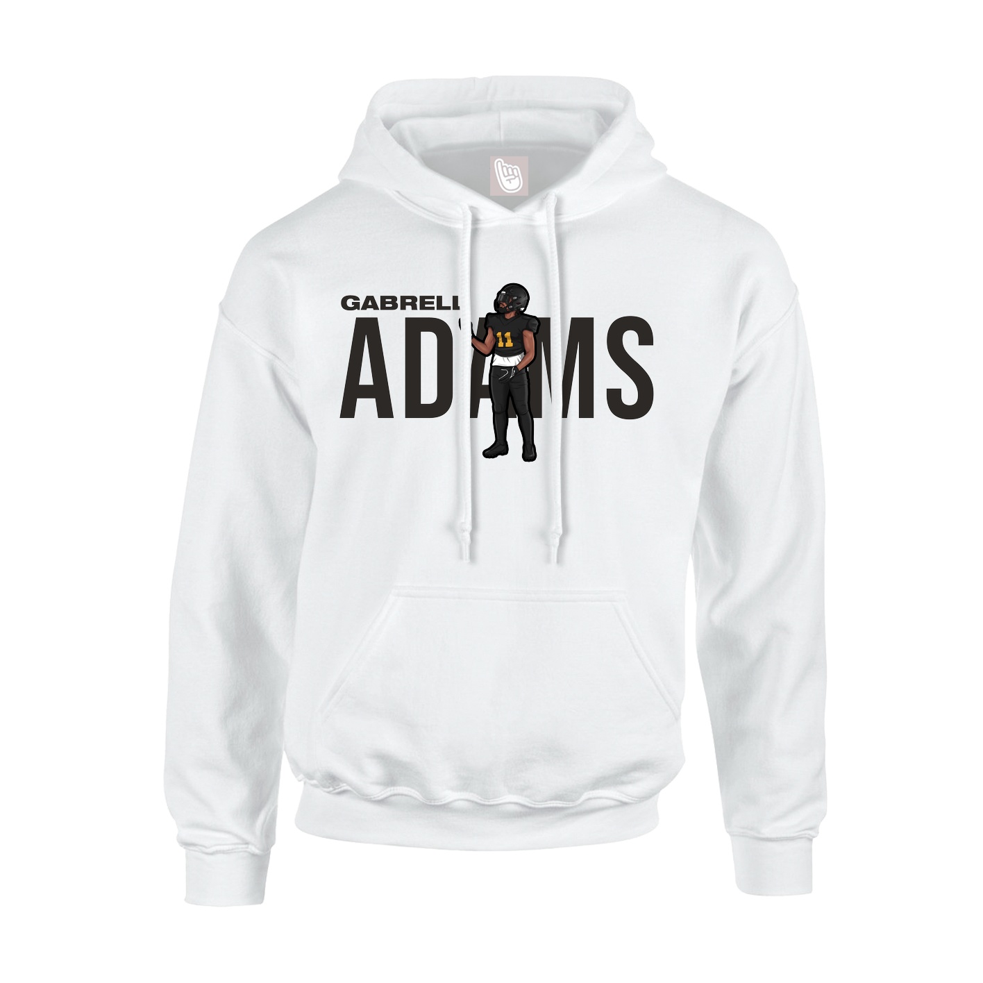 Hoodie — Player Name in White