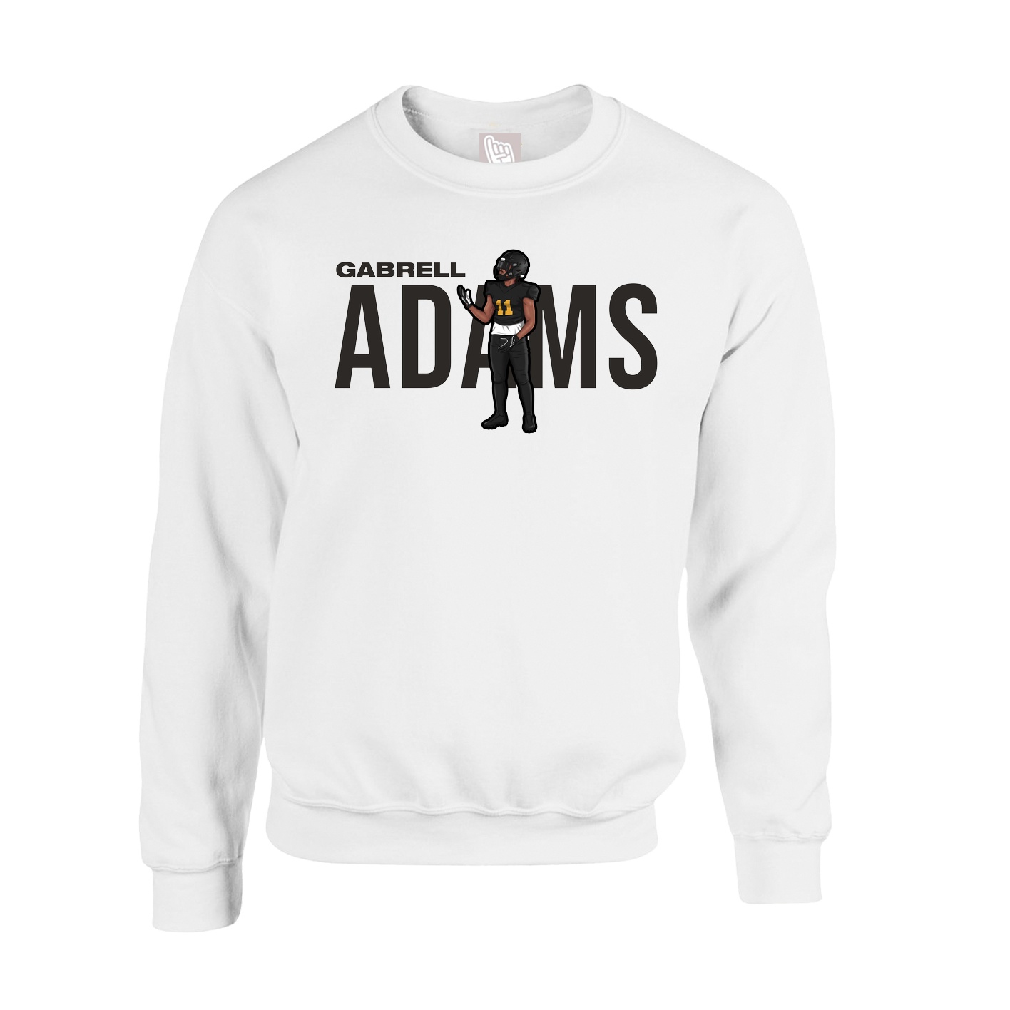 Fleece Crew — Player Name in White