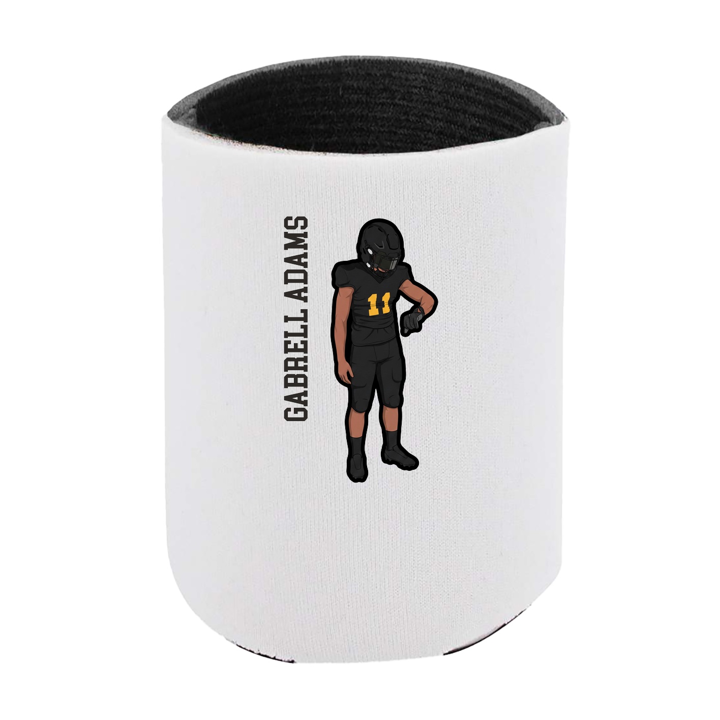 Can Holder — Name Vertical in White