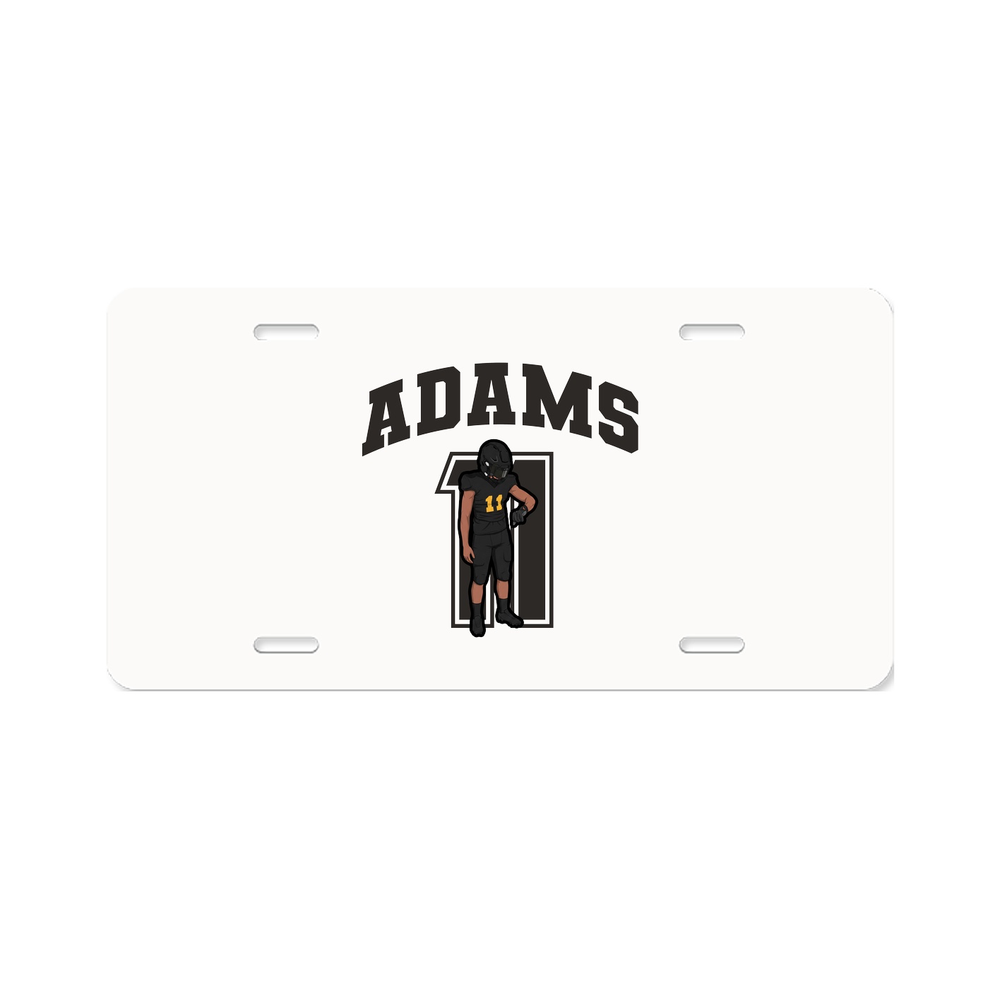 License Plate — Number in Classic