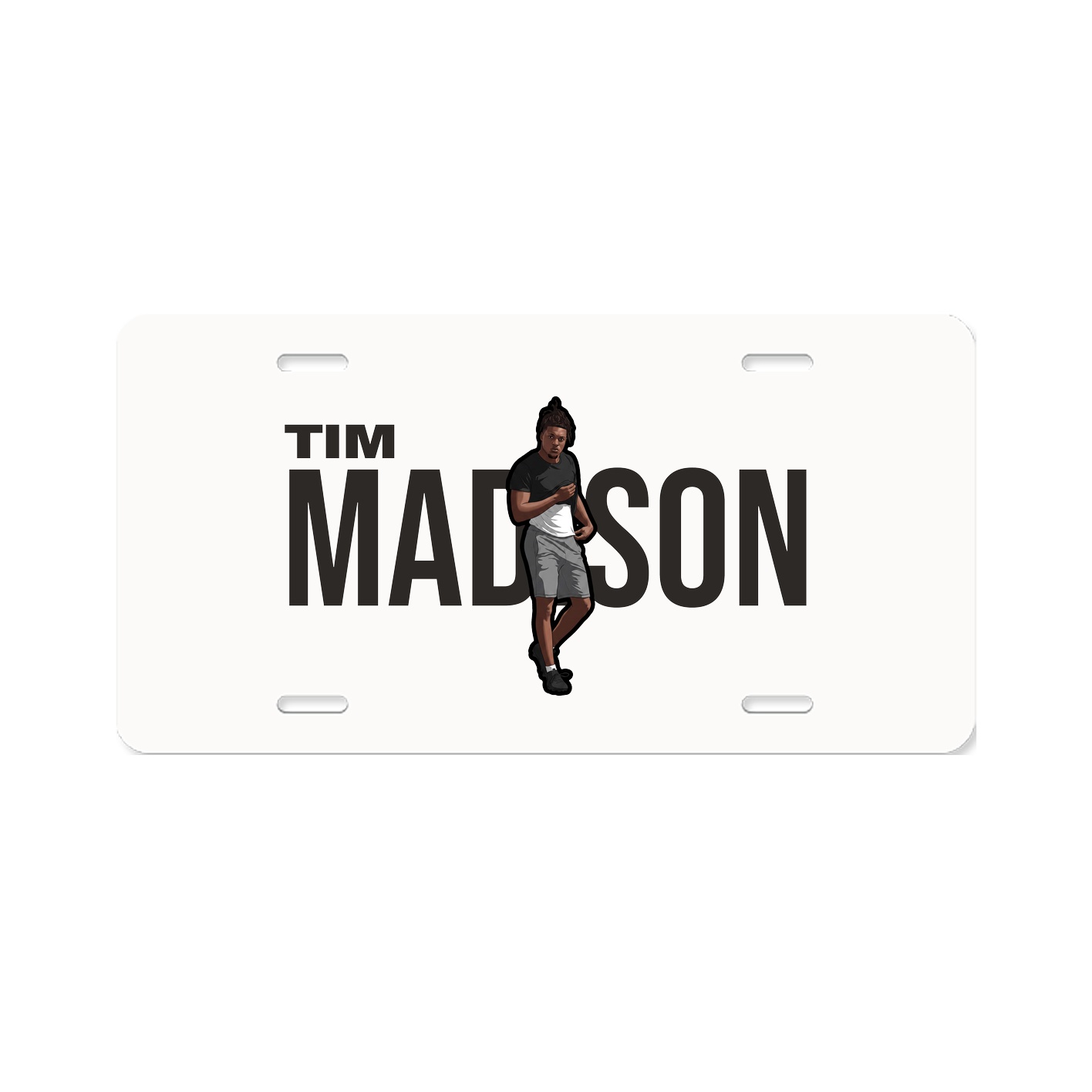 License Plate — Player Name in Classic