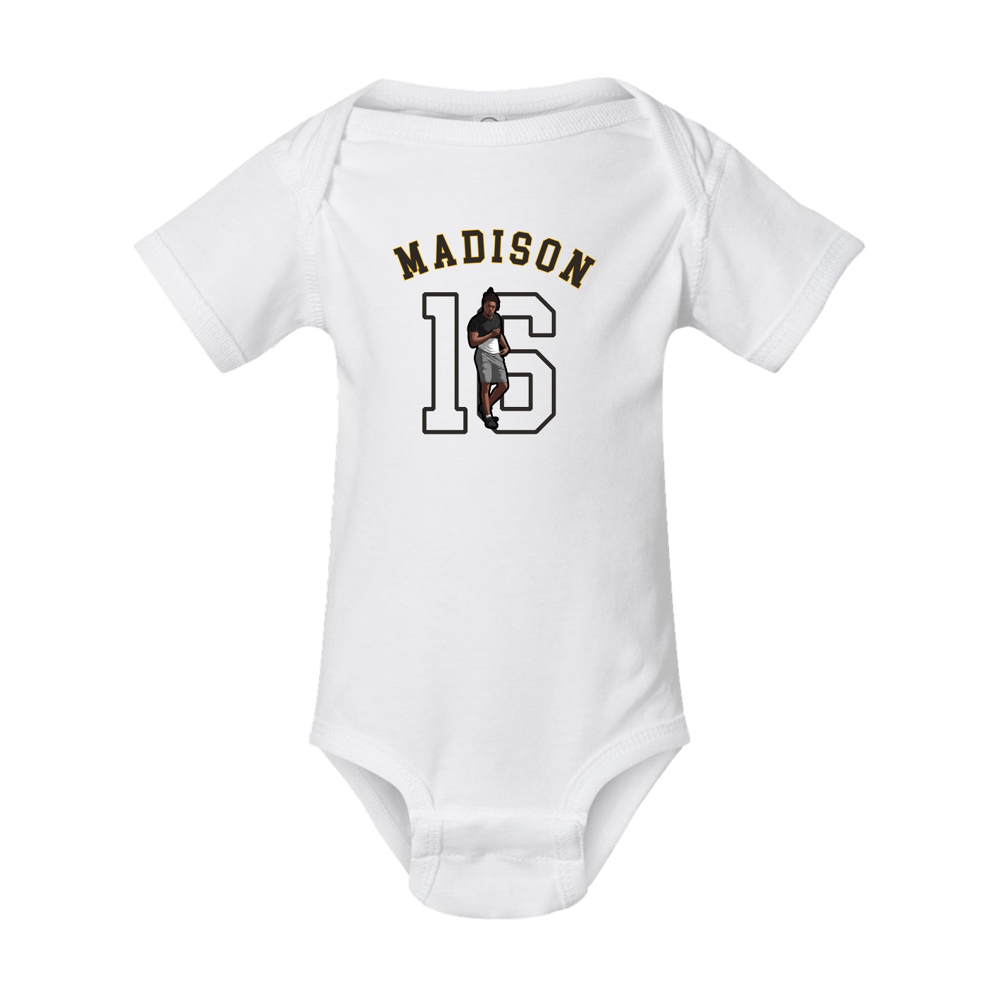 Baby Onesie — Shirsey Arch in White