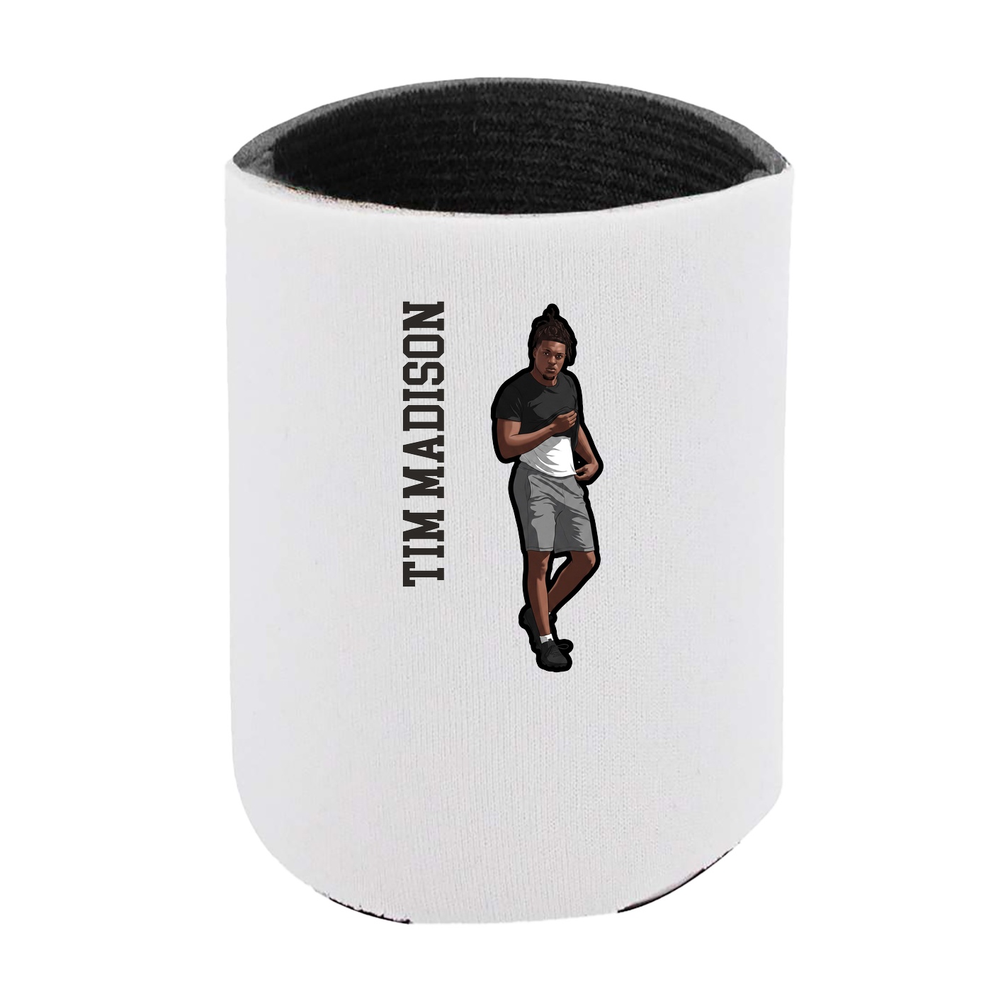 Can Holder — Name Vertical in White