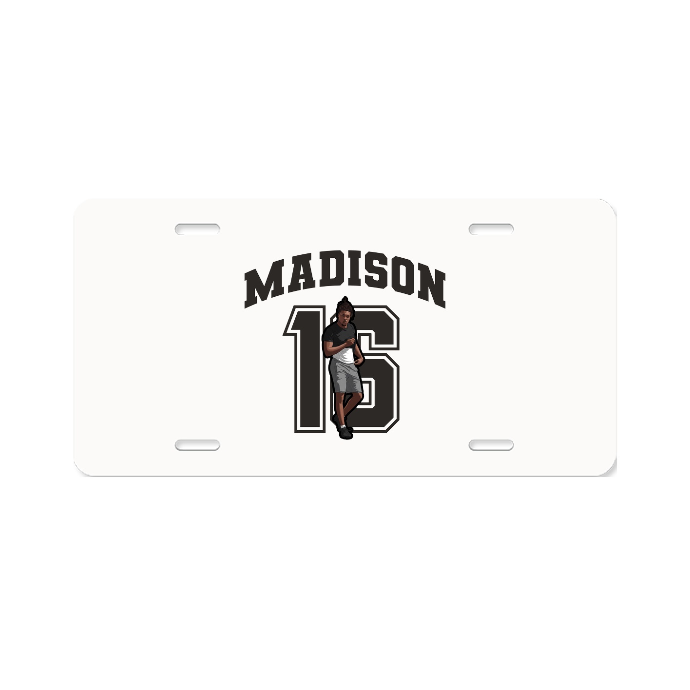License Plate — Number in Classic