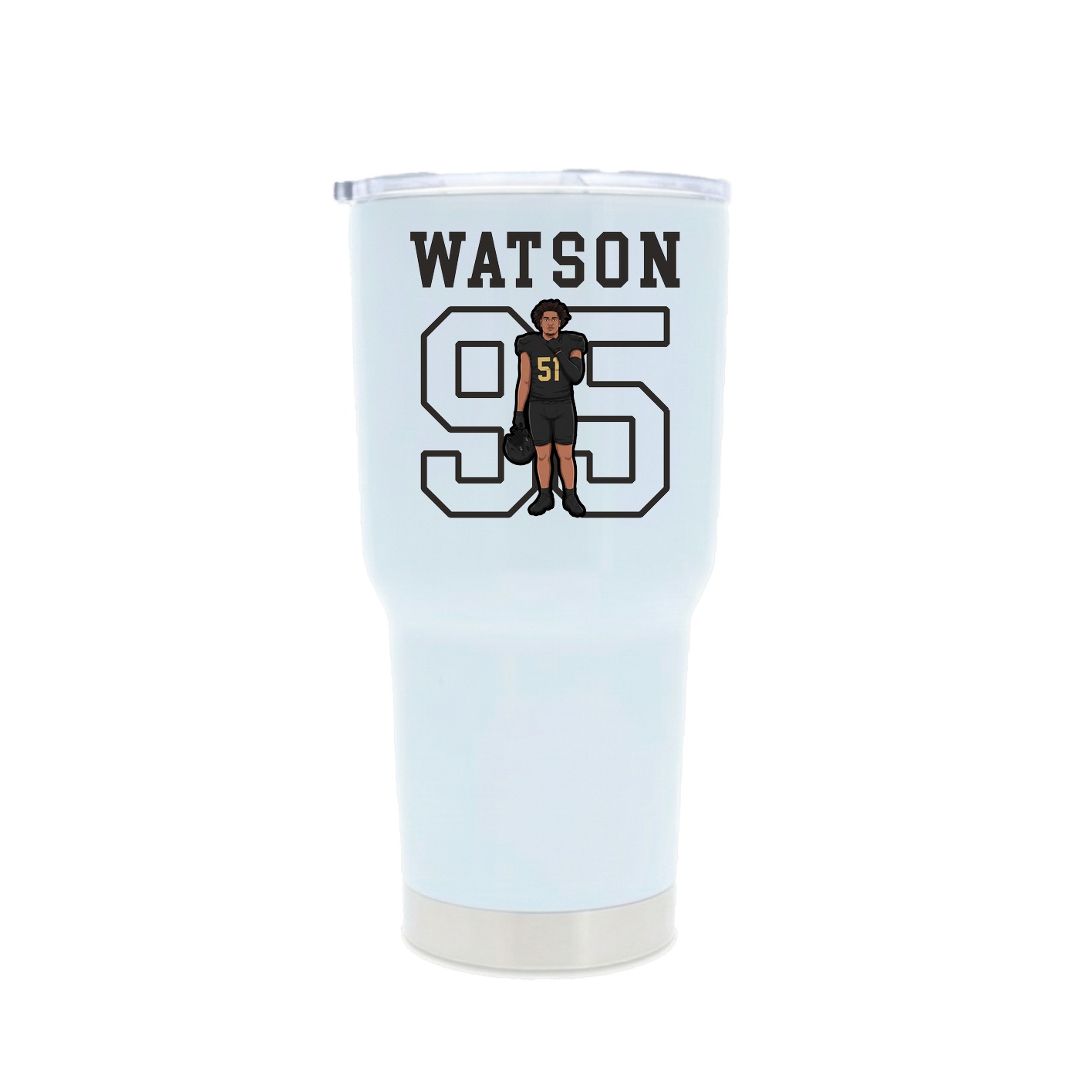 30oz Stainless Steel Tumbler — Shirsey in White