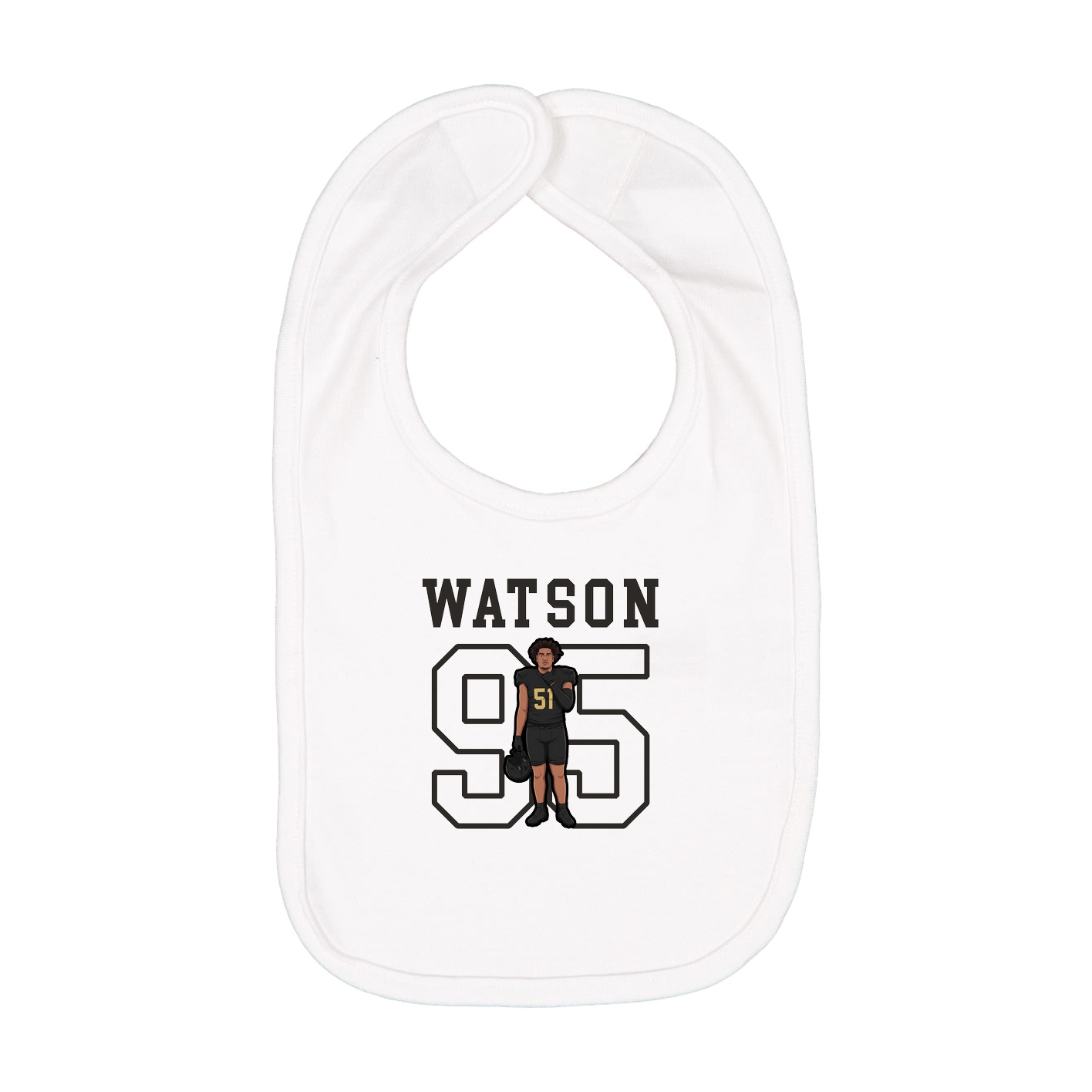 Infant Bib — Shirsey in White