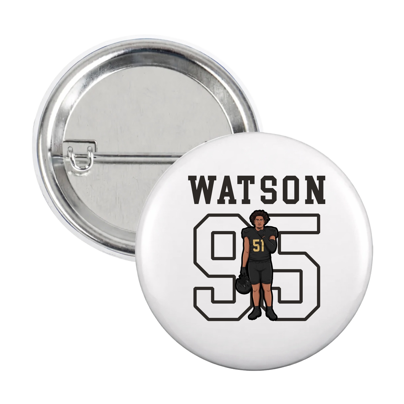 Game Day Button — Shirsey in White