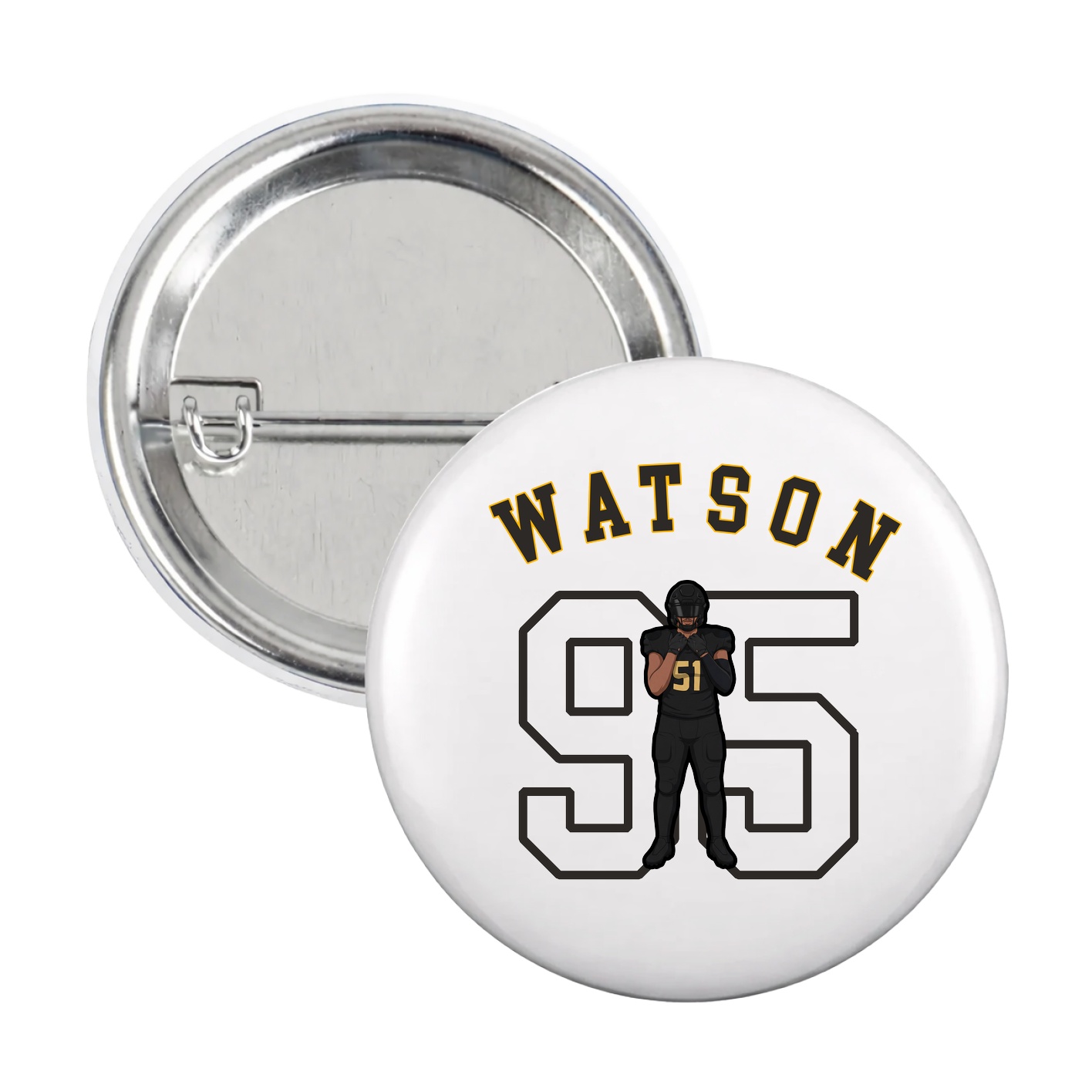 Game Day Button — Shirsey Arch in White