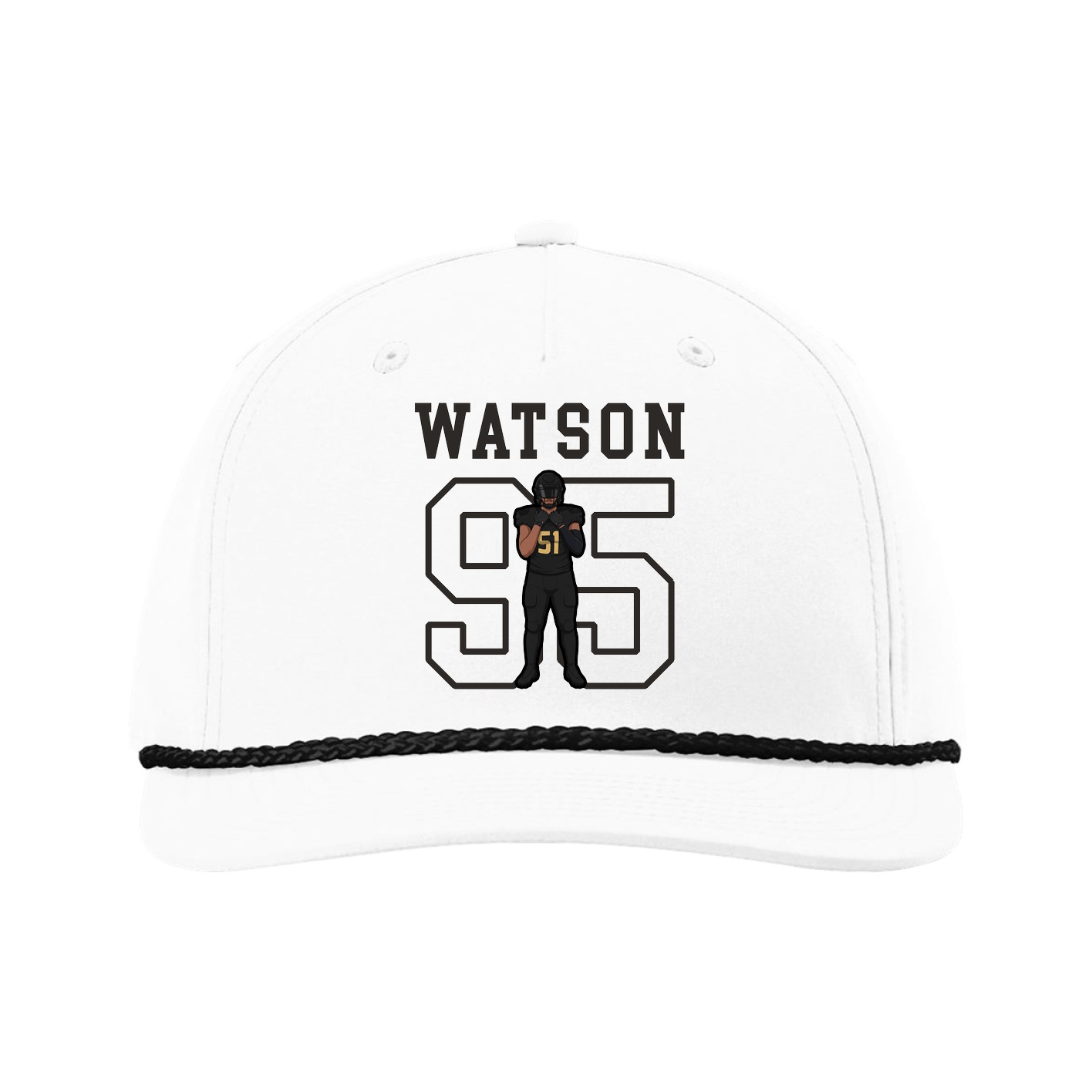 Five-Panel Classic Rope Cap — Shirsey in White
