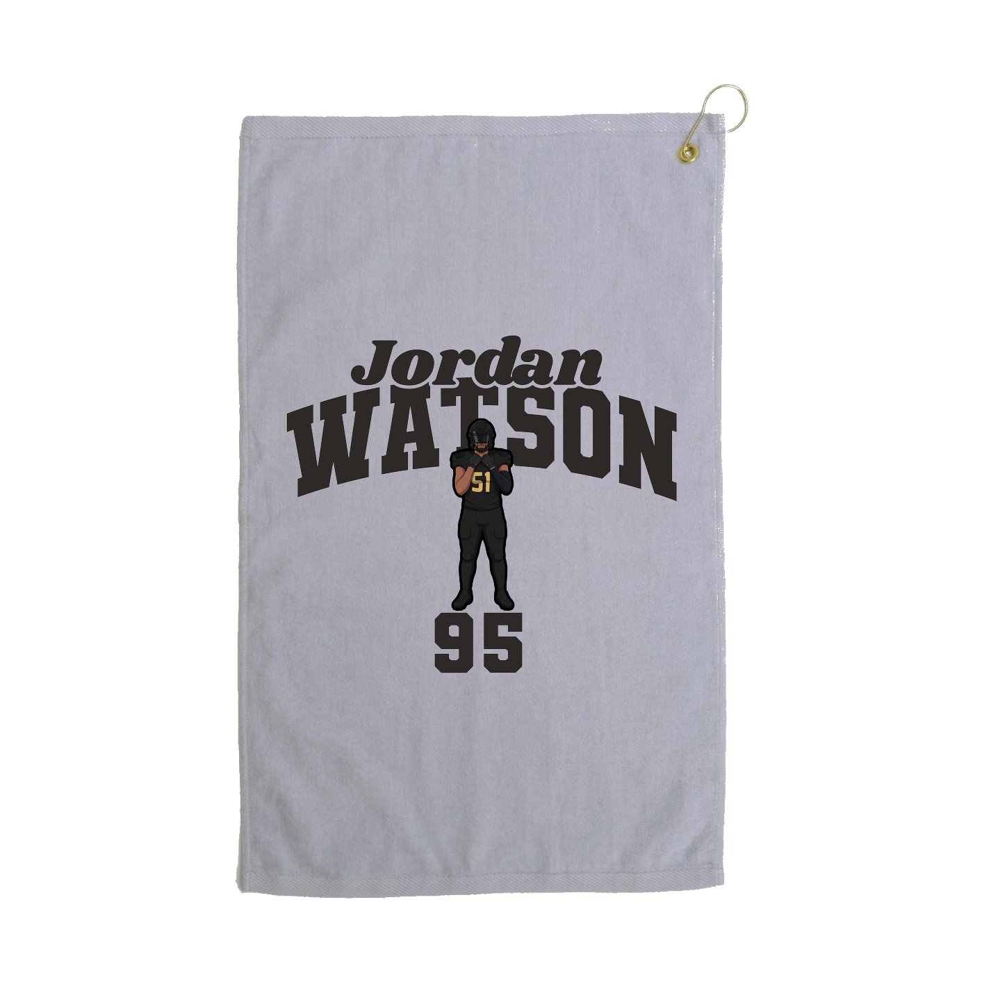 Golf Towel — Signature Arch in Grey