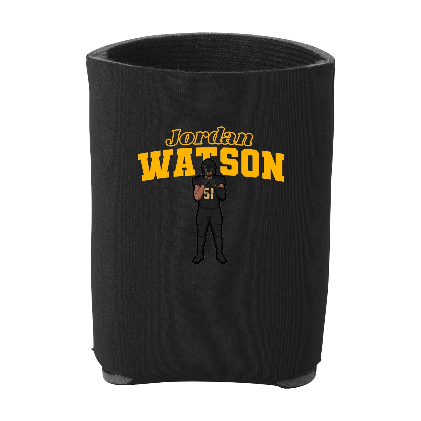 Can Holder — Name Arch in Black