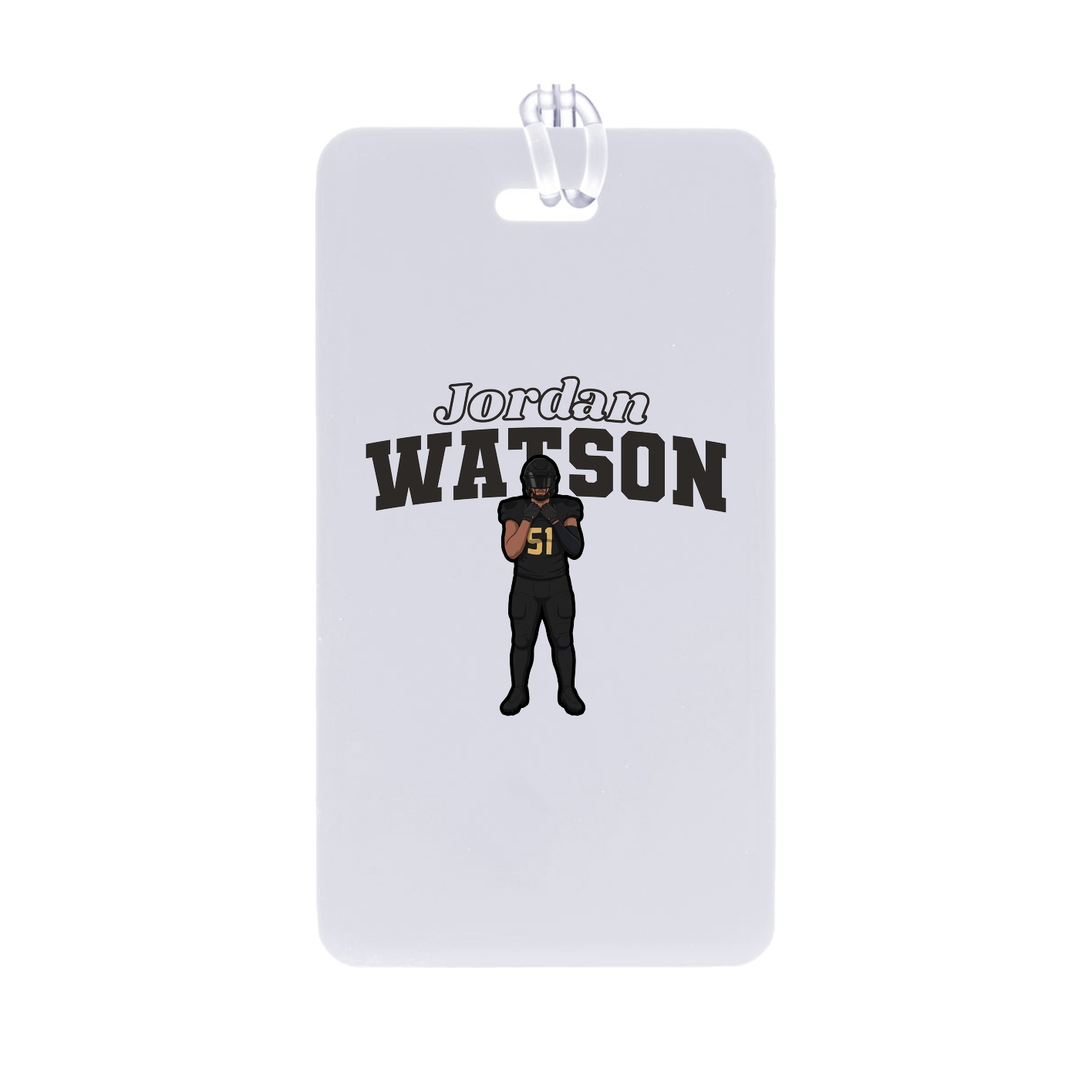 Bag Tag — Name Arch in Classic