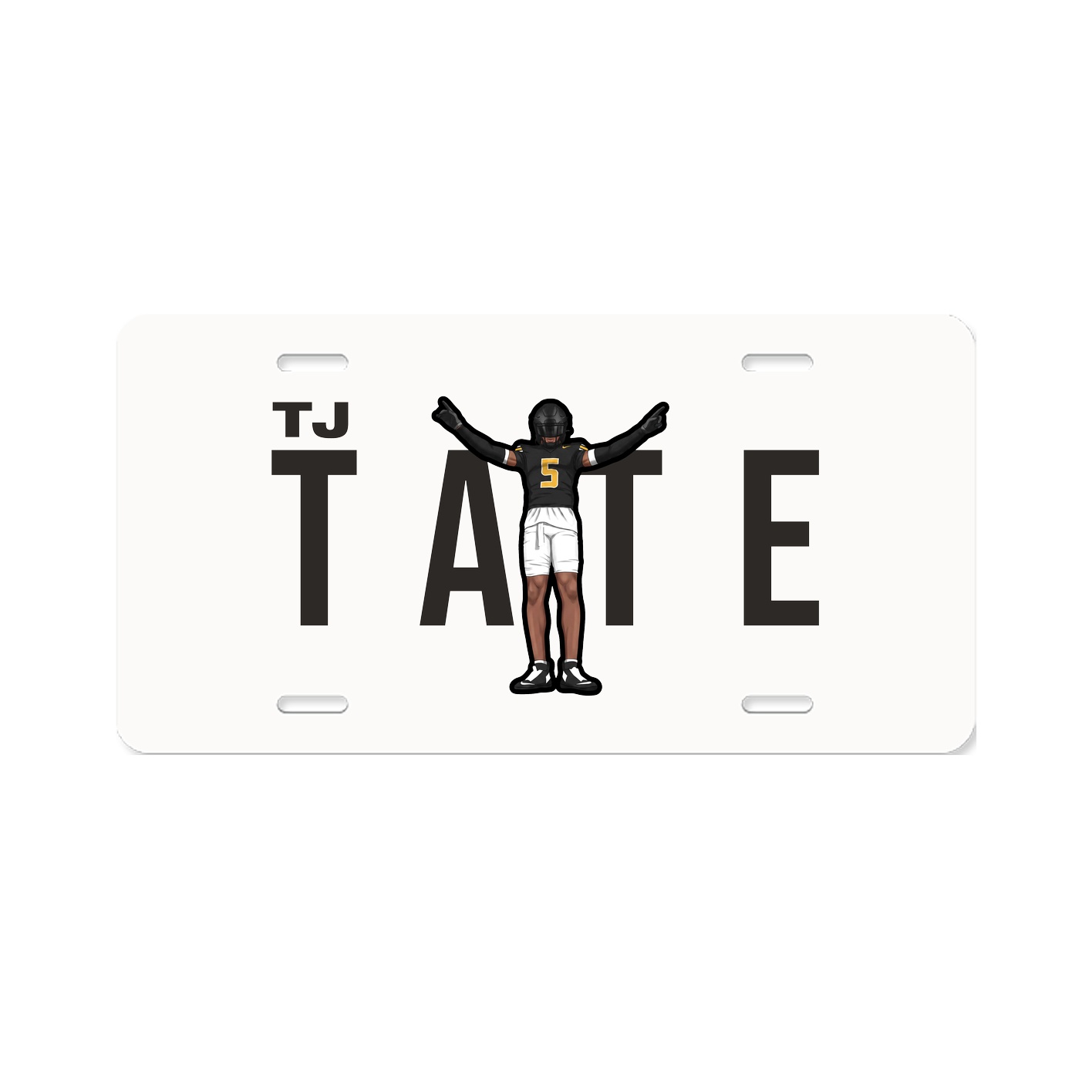 License Plate — Player Name in Classic