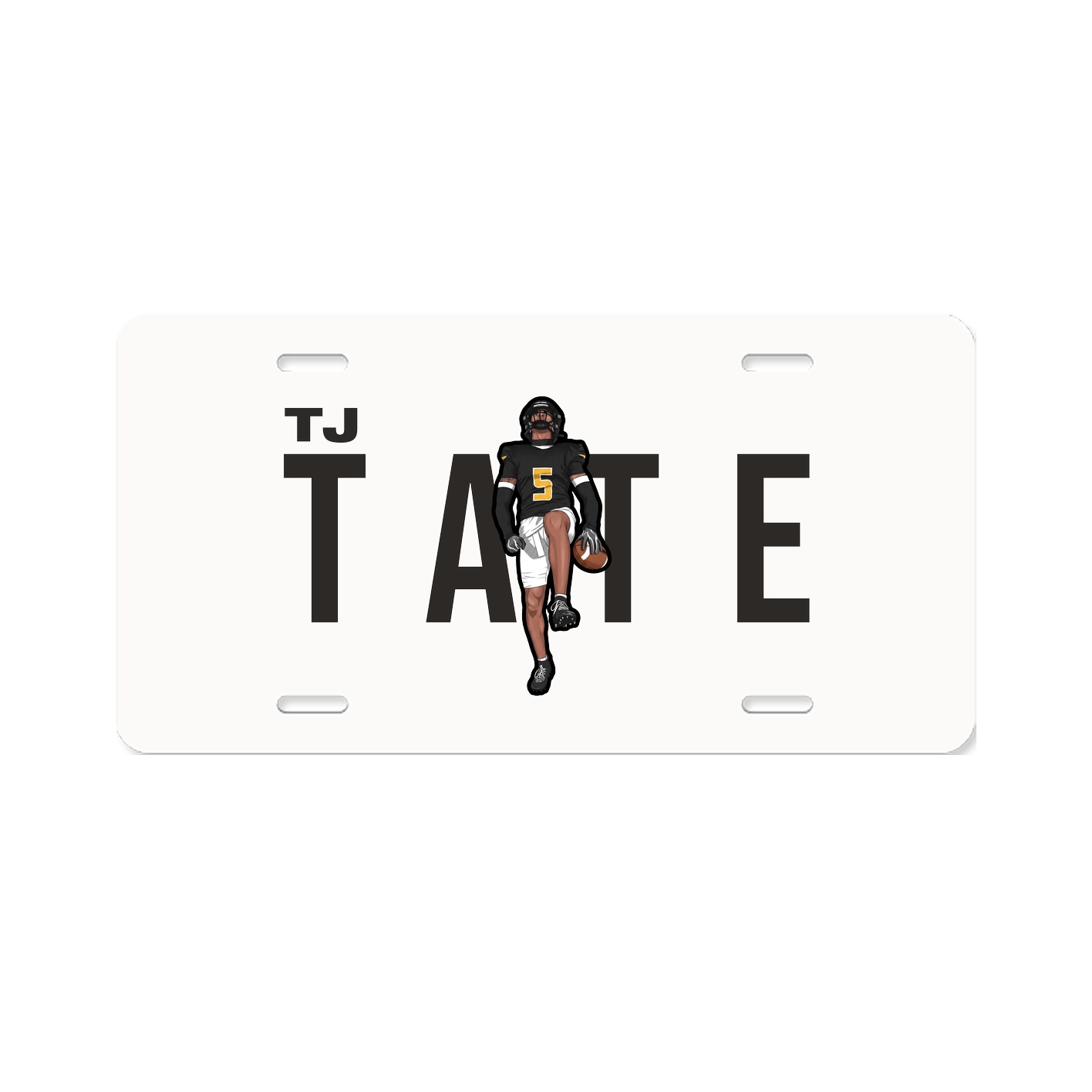 License Plate — Player Name in Classic