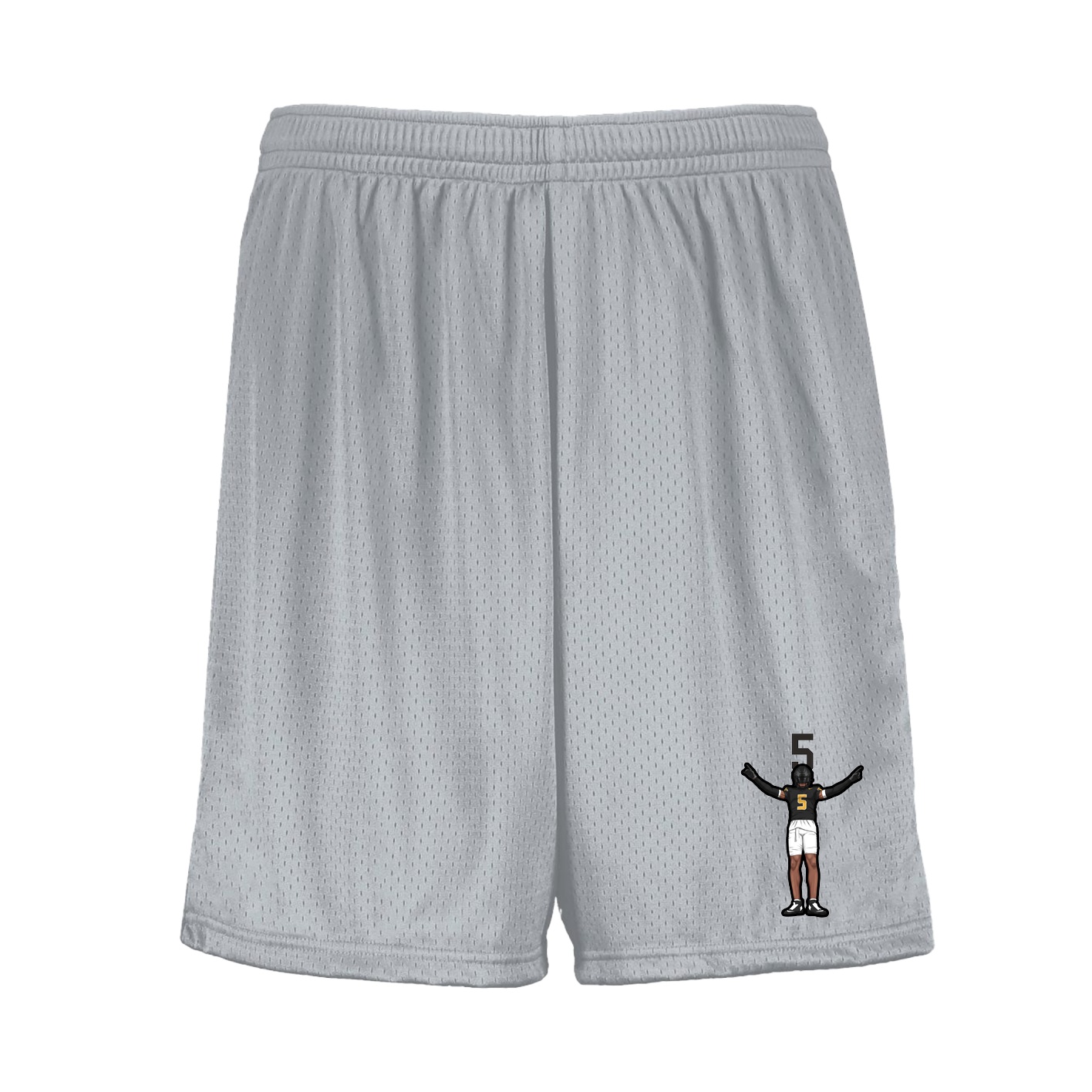 Shorts — Number Top in Silver