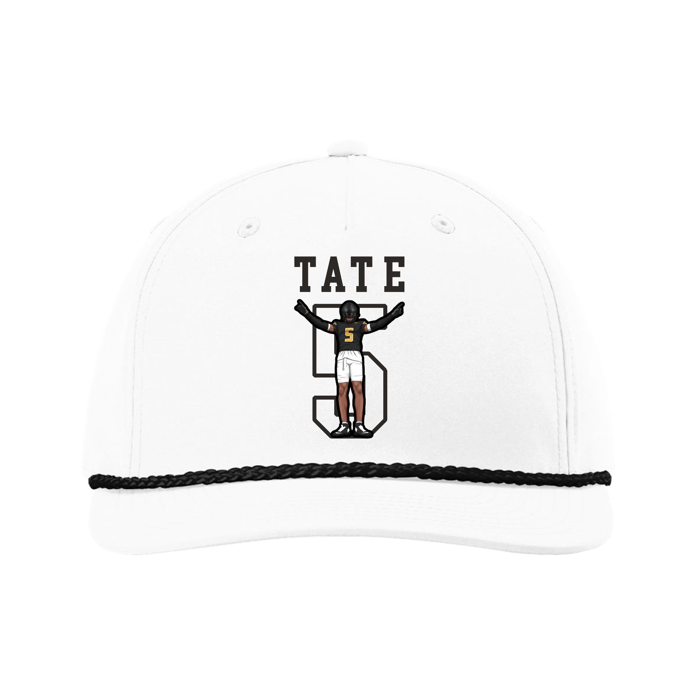 Five-Panel Classic Rope Cap — Shirsey in White