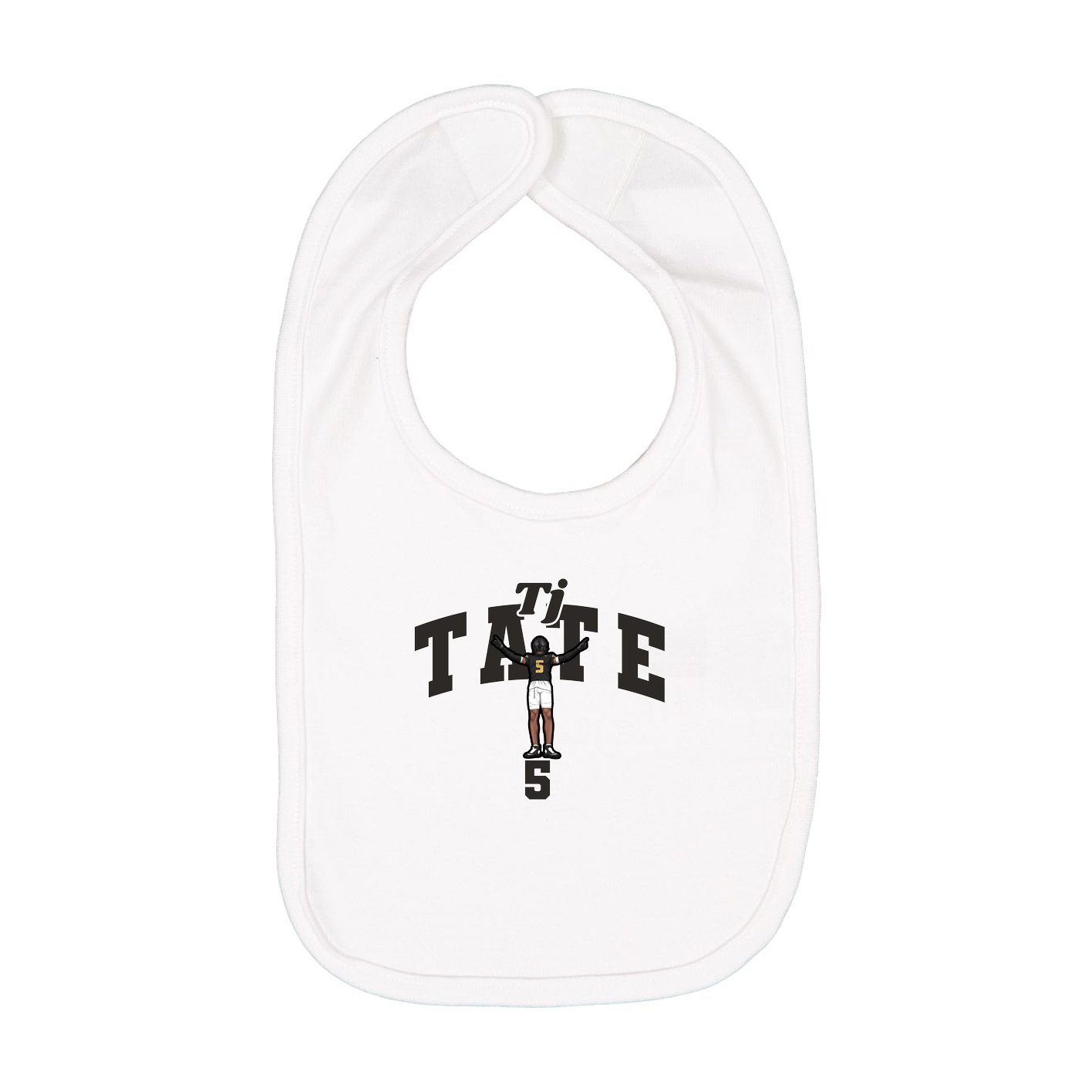 Infant Bib — Signature Arch in White