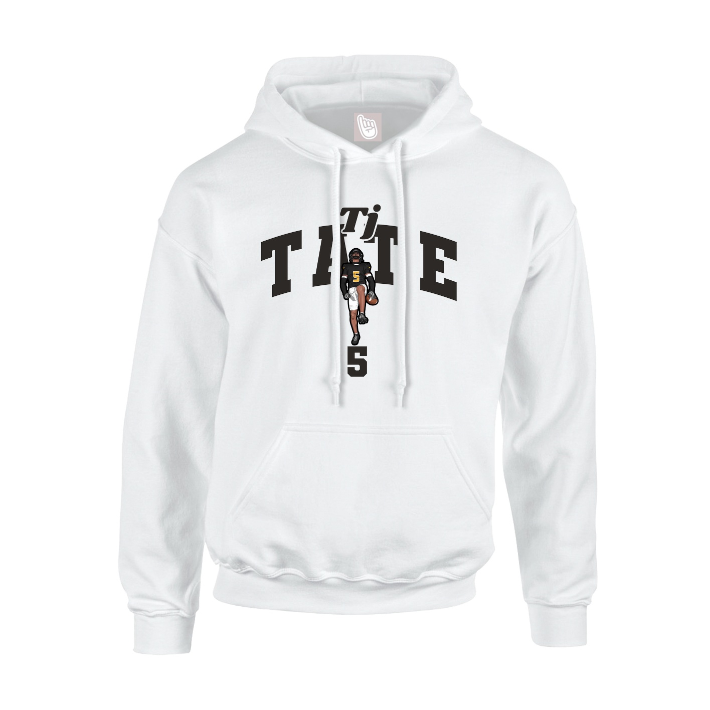 Hoodie — Signature Arch in White