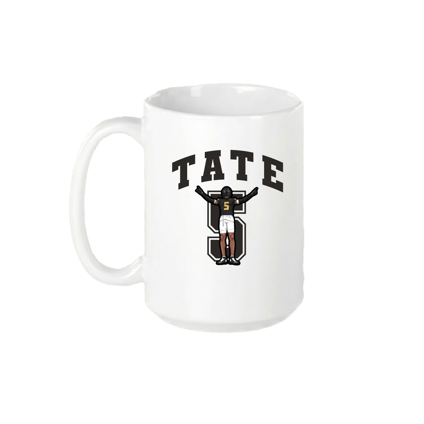 15oz Coffee Mug — Number in White