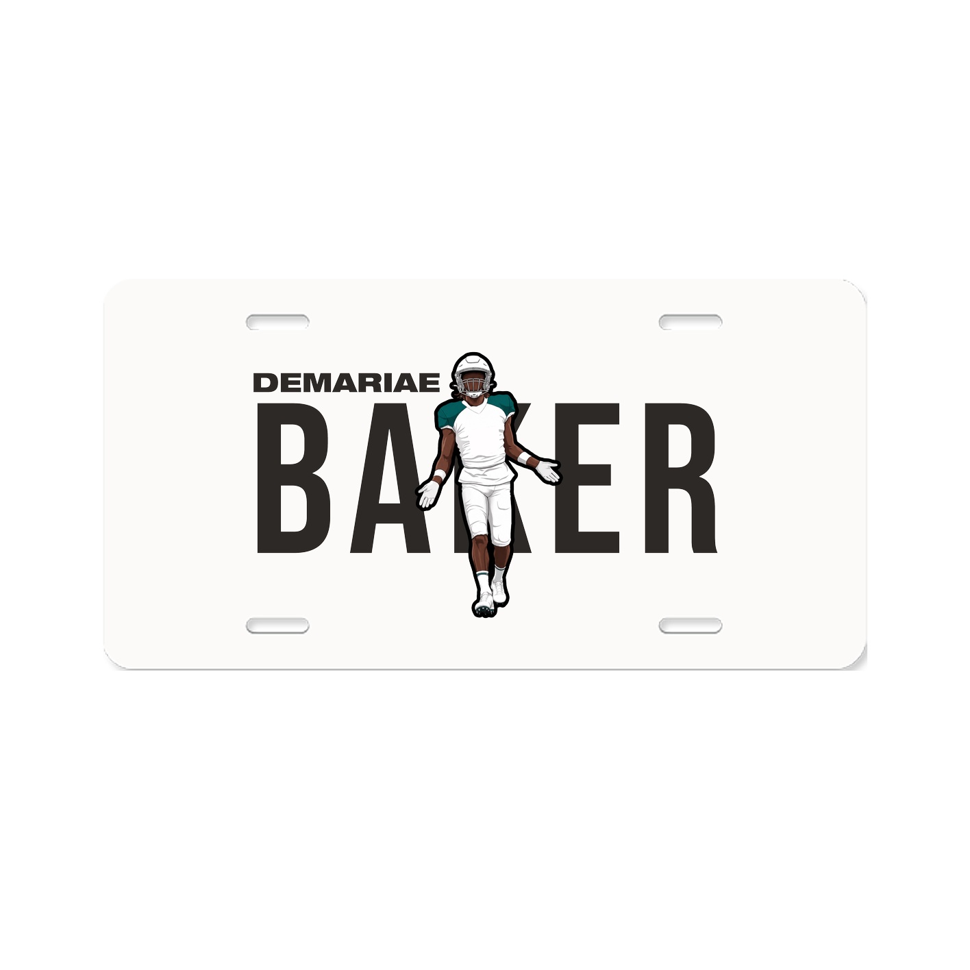 License Plate — Player Name in Classic