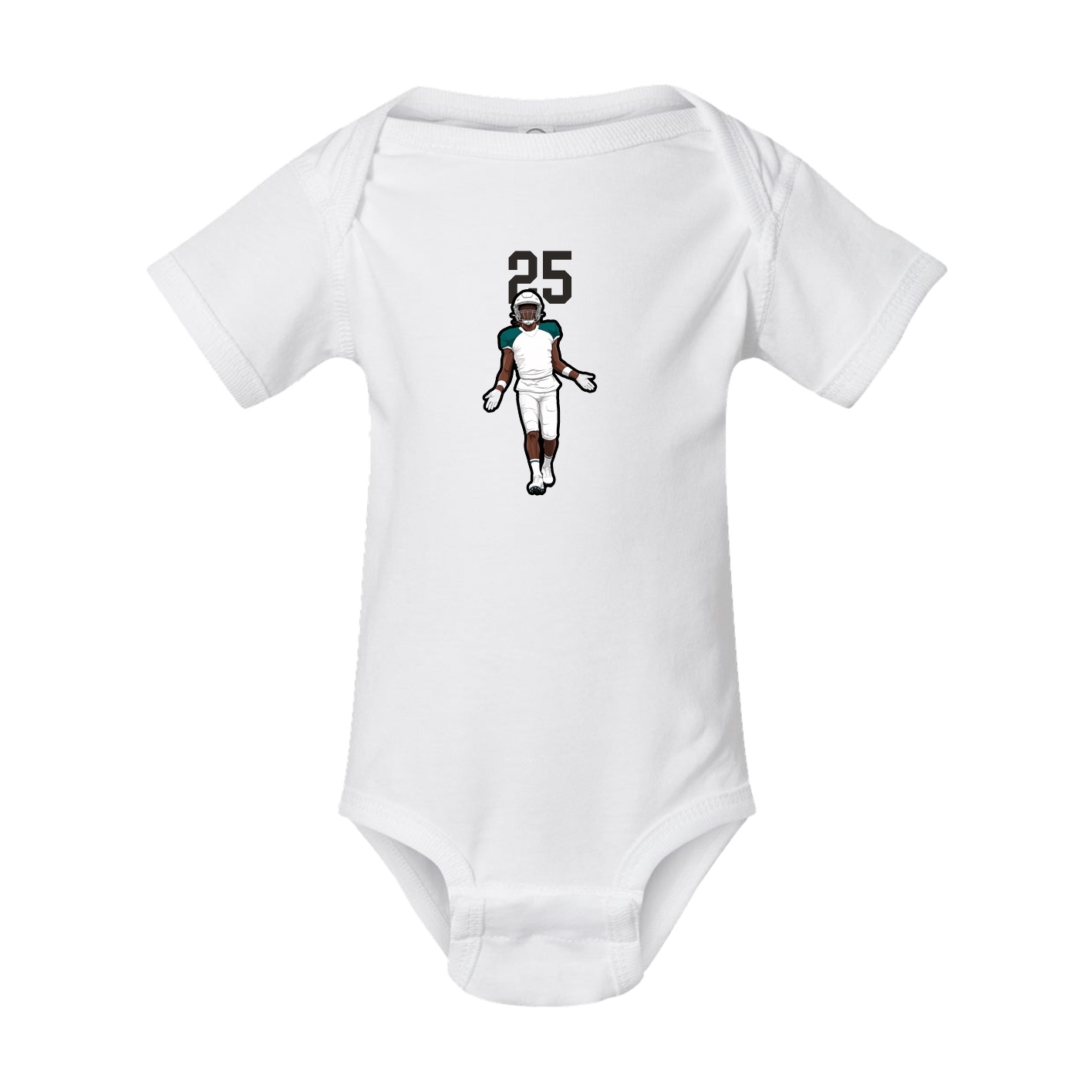 Baby Onesie — Number Top in White