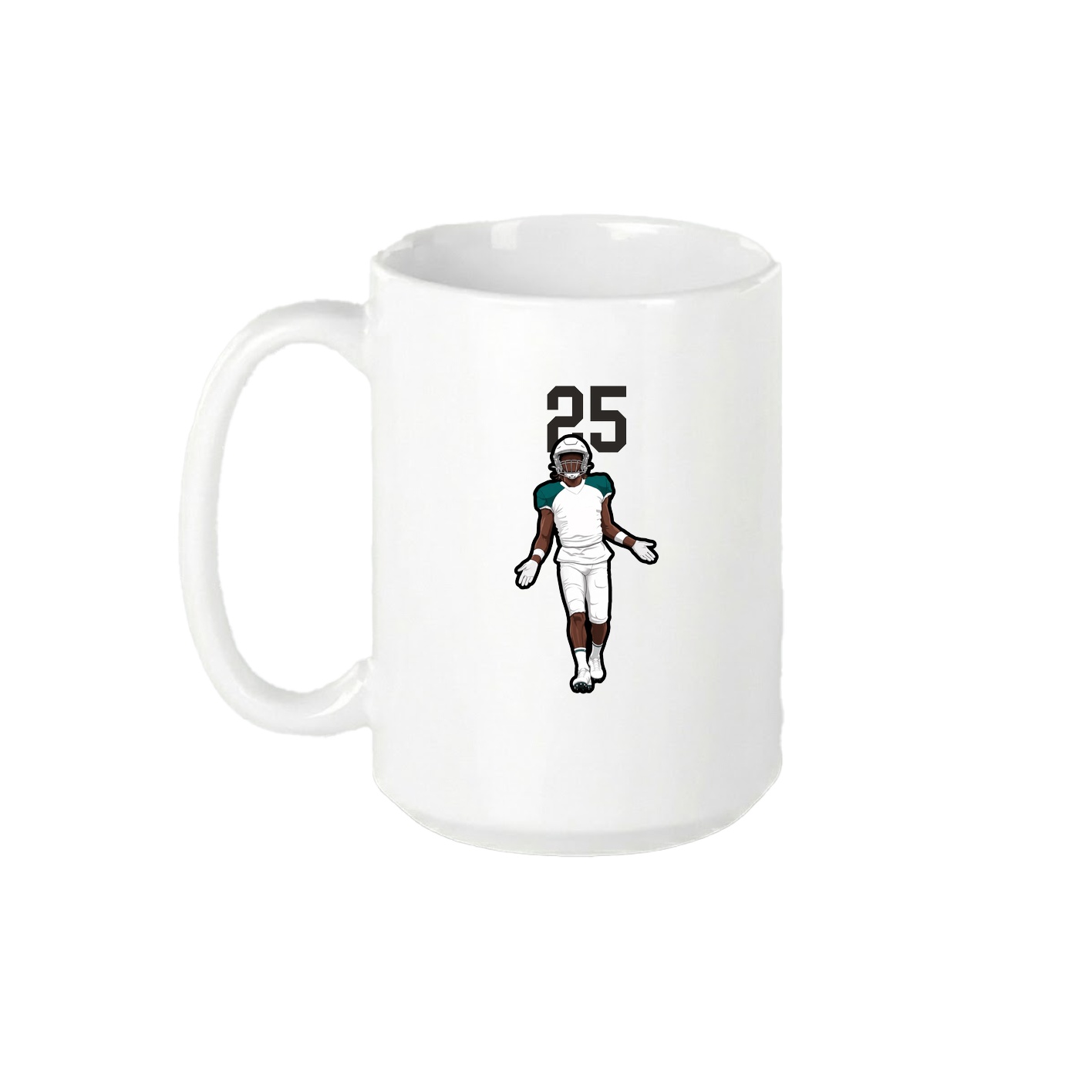 15oz Coffee Mug — Number Top in White